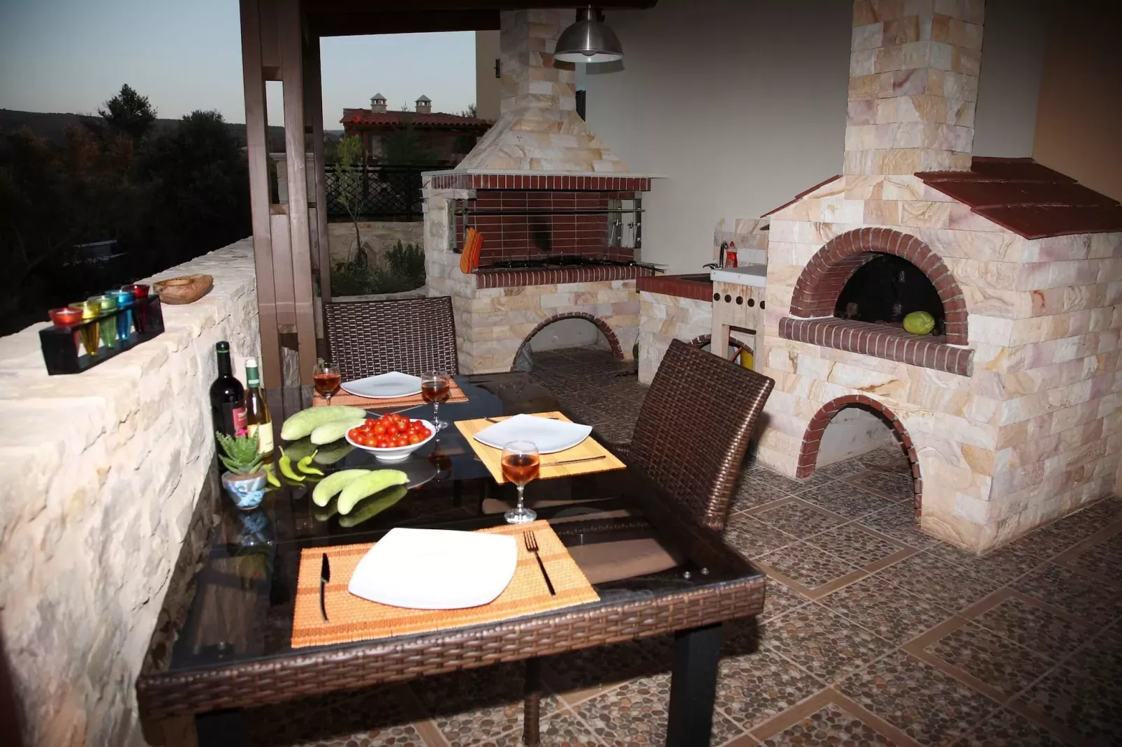 Agnanti Marina villa with private pool-Terrasbalkon