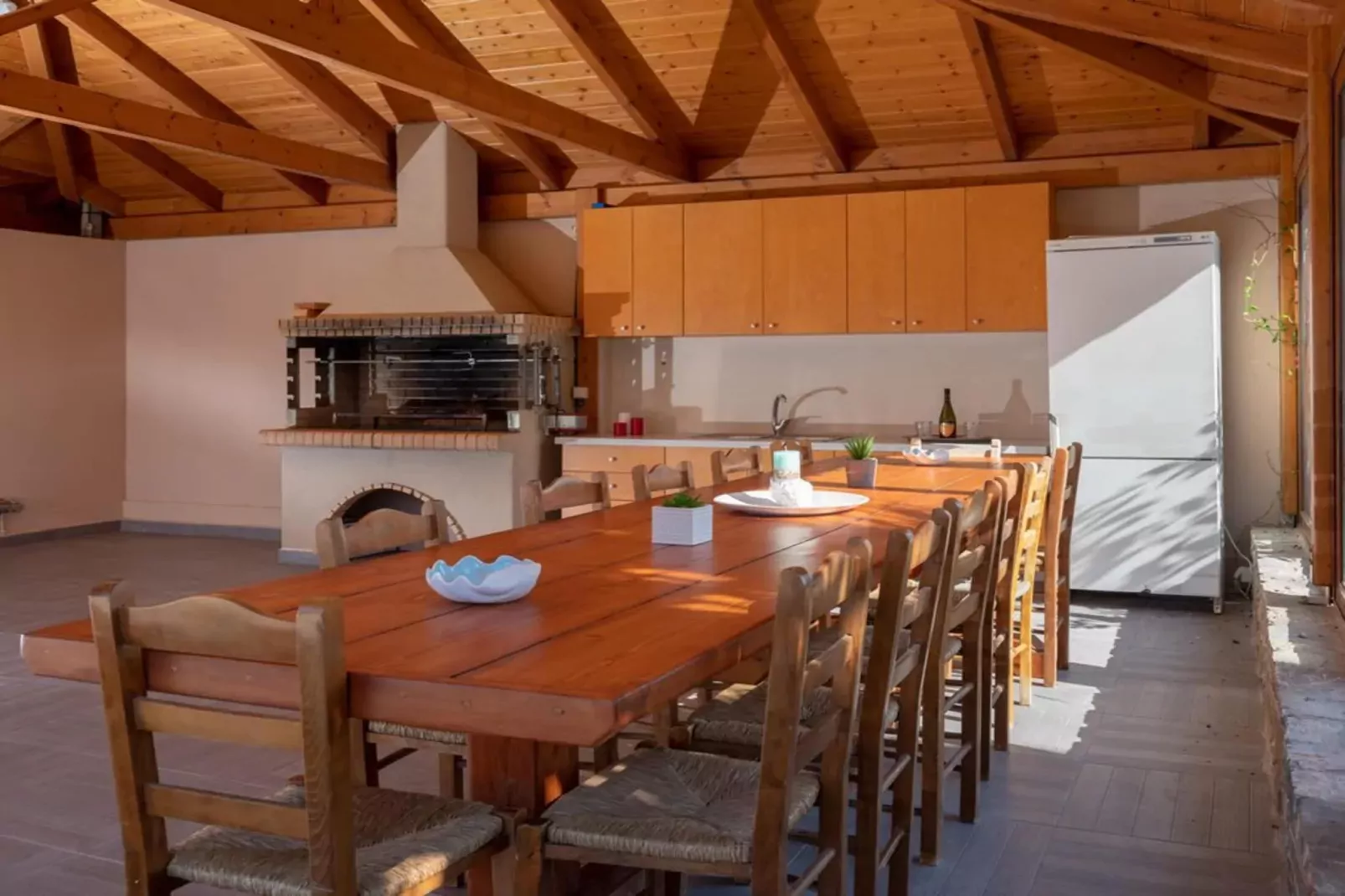 Villa David with private pool-Eetkamer