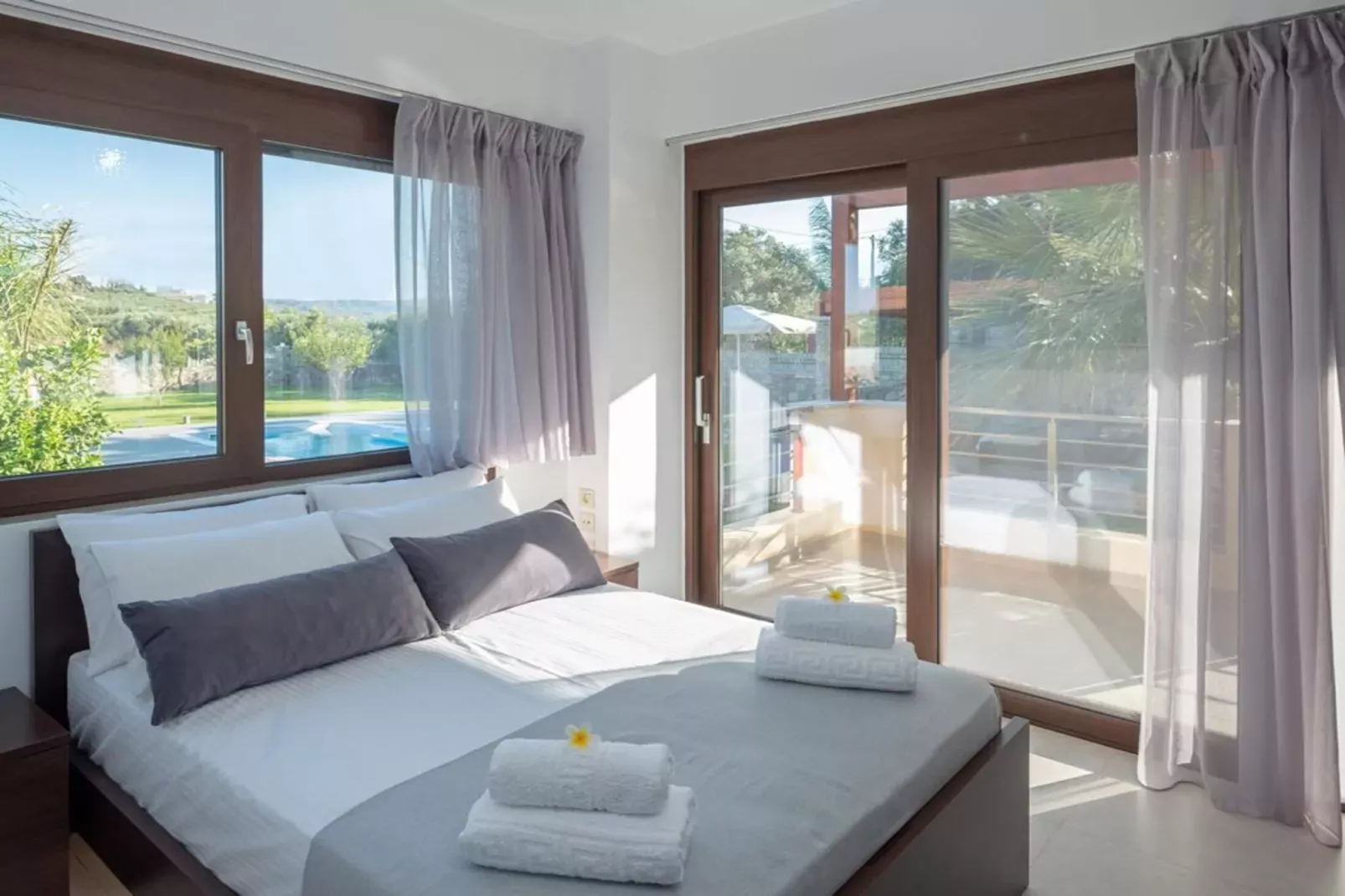 Villa David with private pool-Slaapkamer