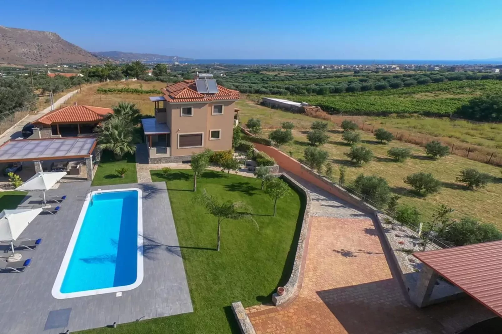 Villa David with private pool-Uitzicht zomer