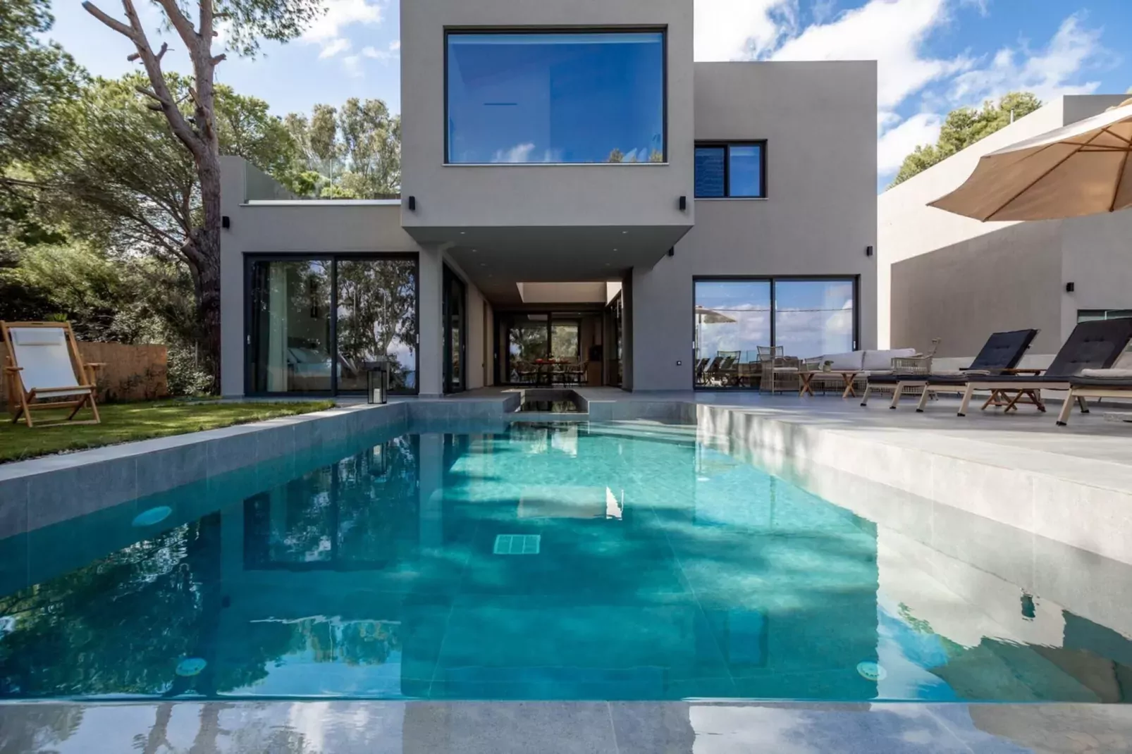 Luxury Villa Mon II Vassilikos-Uitzicht zomer