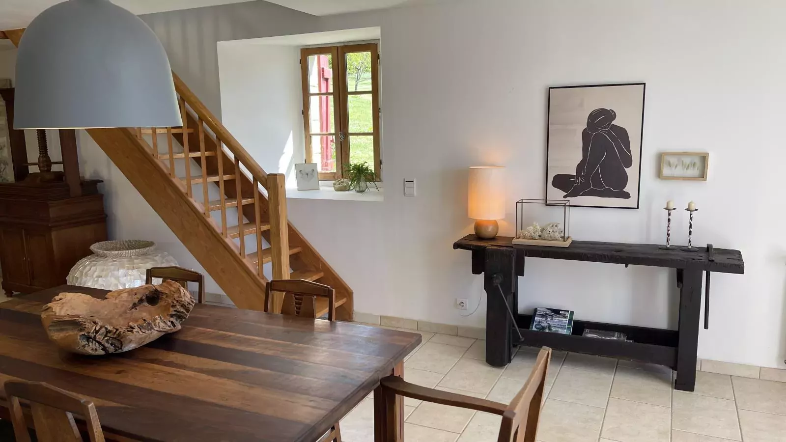 Petit gite Saint Martin le Redon-Eetkamer