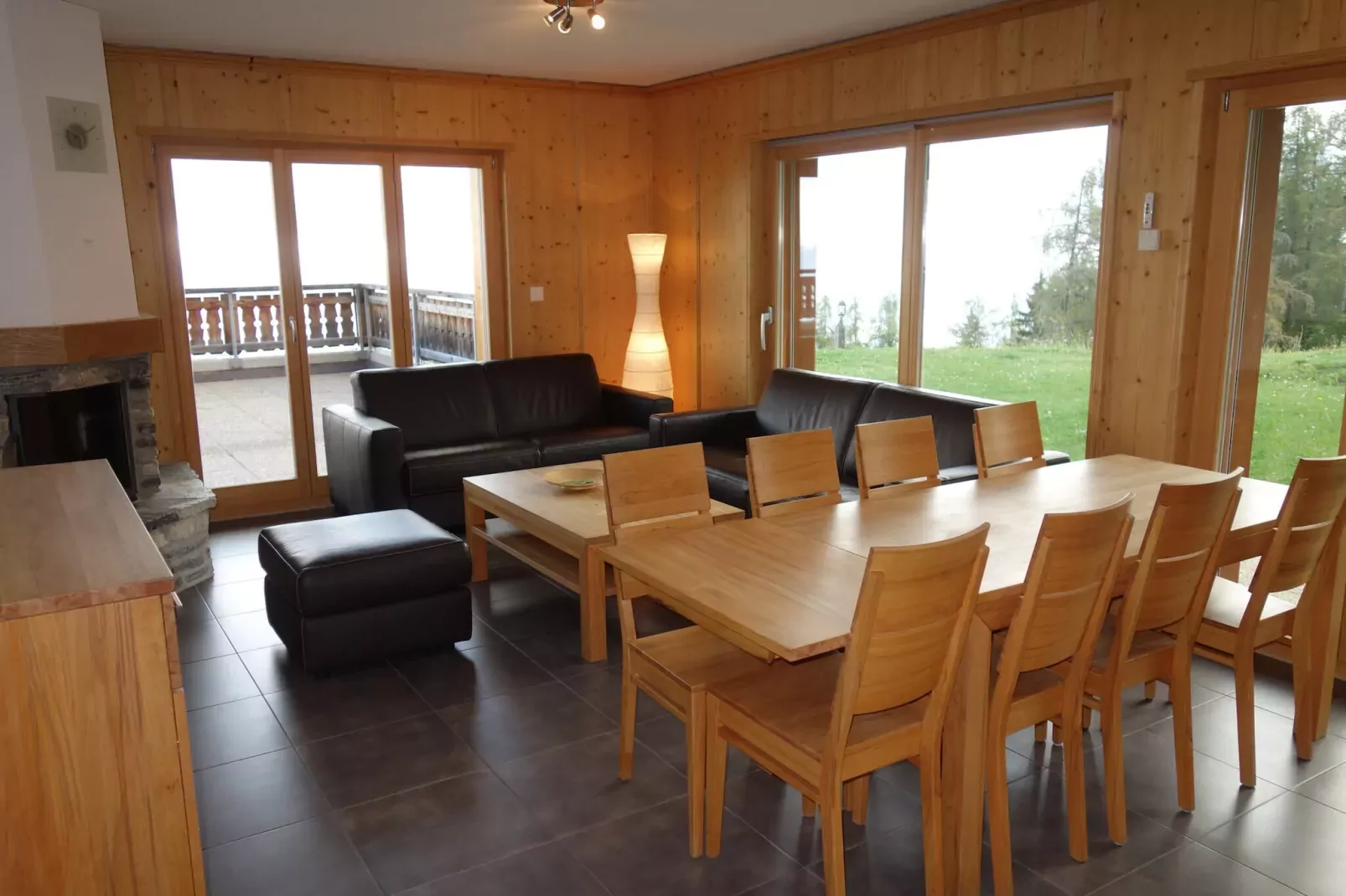 Hauts de Veysonnaz HV2 001 - SAUNA apartment 8 per-Woonkamer