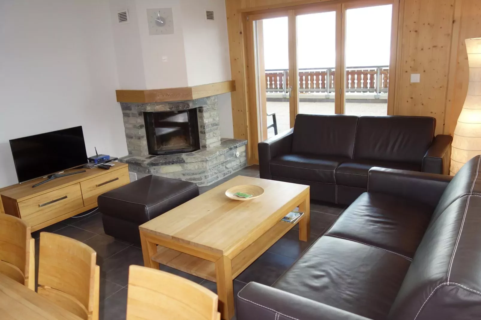 Hauts de Veysonnaz HV2 001 - SAUNA apartment 8 per-Woonkamer
