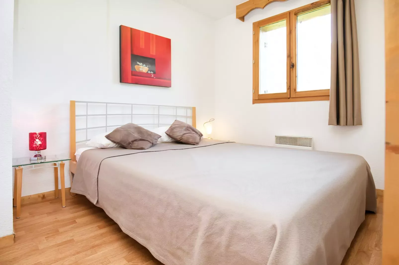 Hameau 8 202 - SPA & PISCINE appartement 4 pers-Slaapkamer