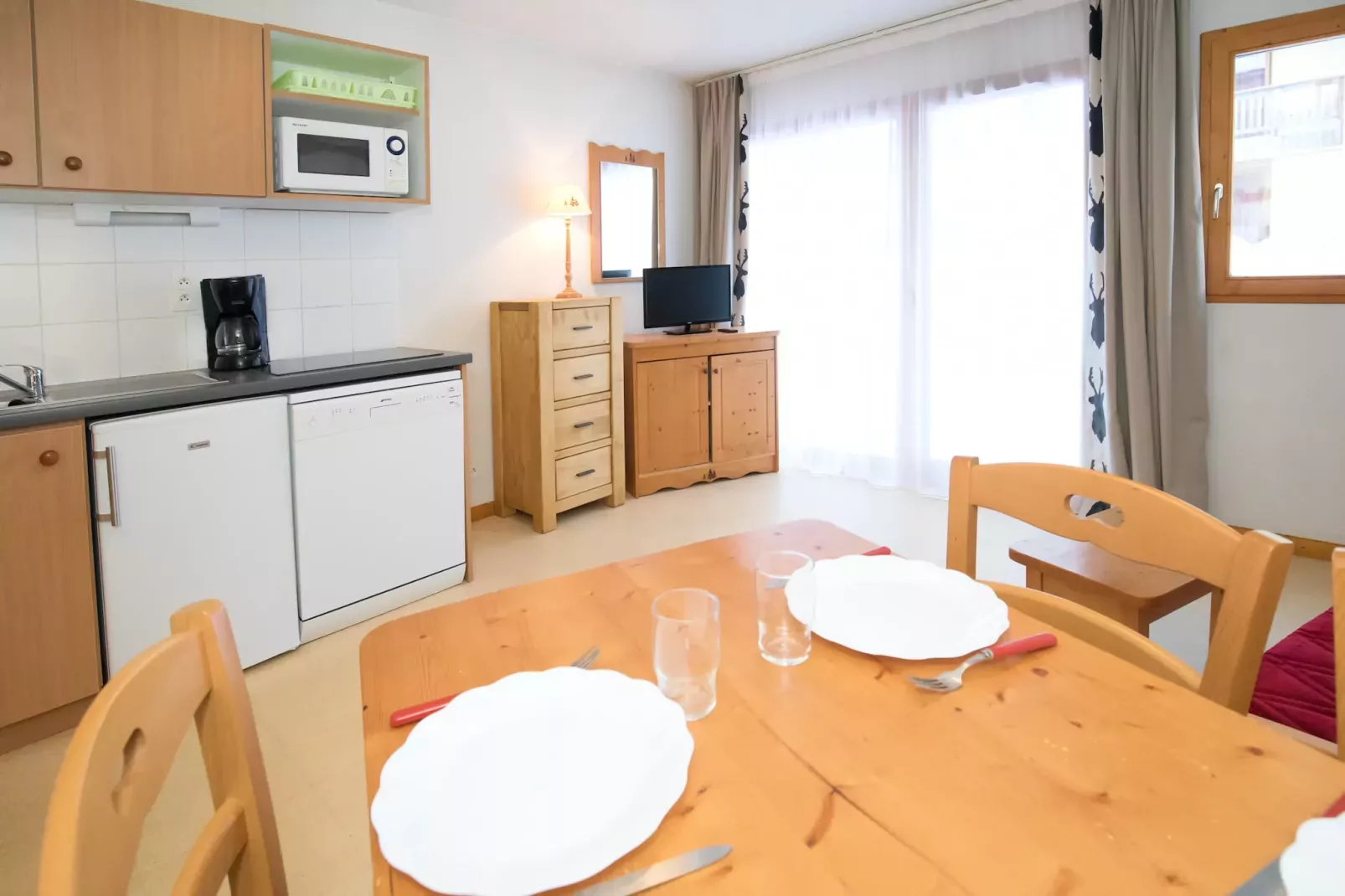 Balcons G 015 - PARC NAT. VANOISE studio 4 pers.-Keuken