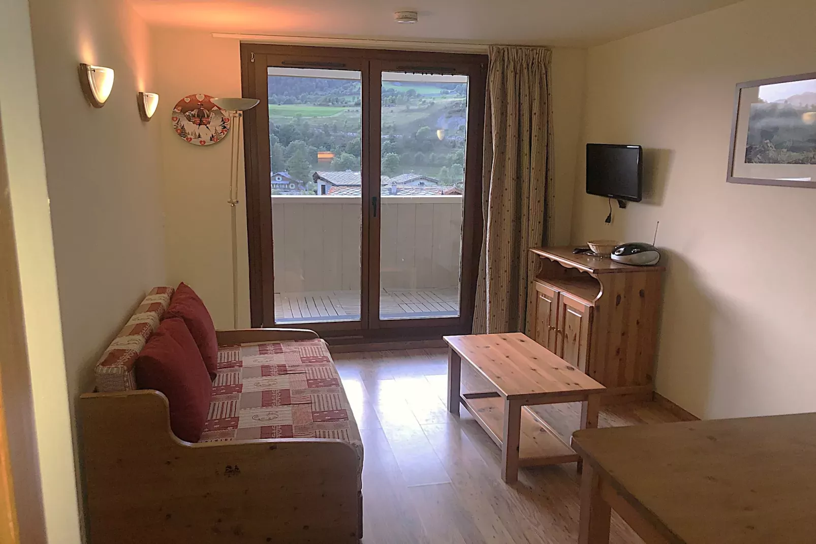 Terrasses F 102 - PARC NAT. VANOISE appart. 4 pers-Woonkamer