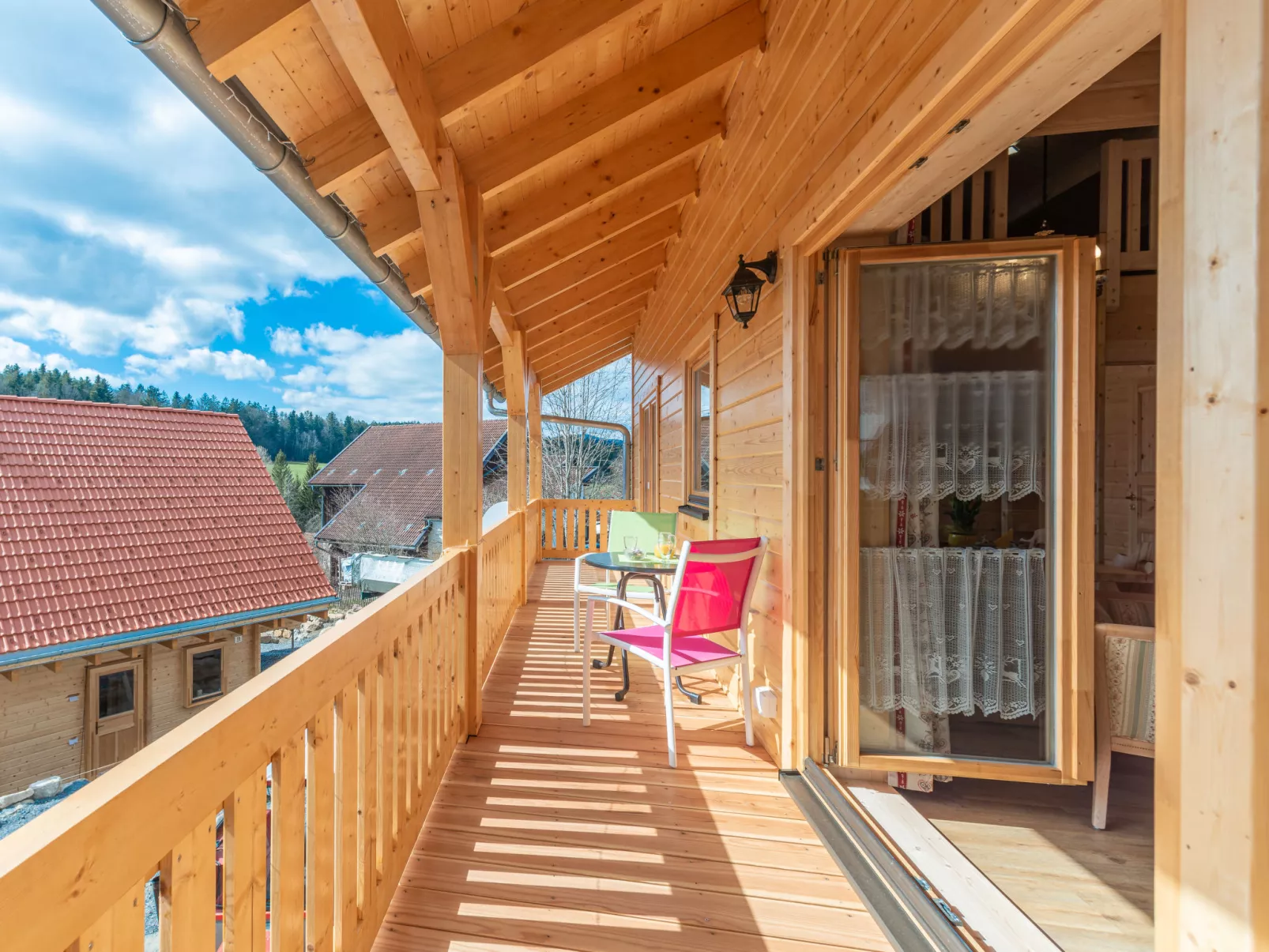 Chalet Toni mit Sauna-Buiten