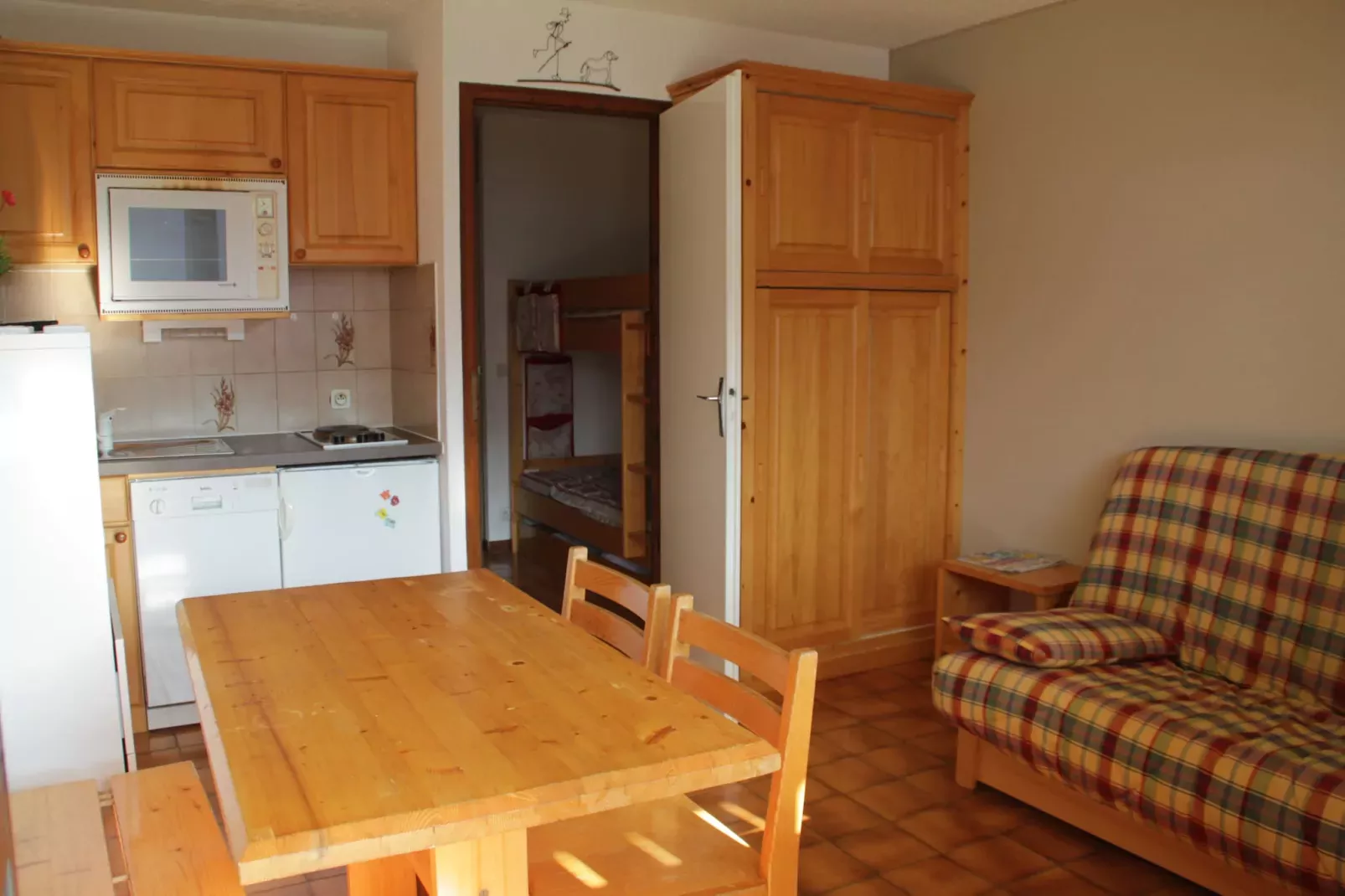 Hameau des 4 saisons HSC116  VIEW  & SUN 3 pers.-Woonkamer