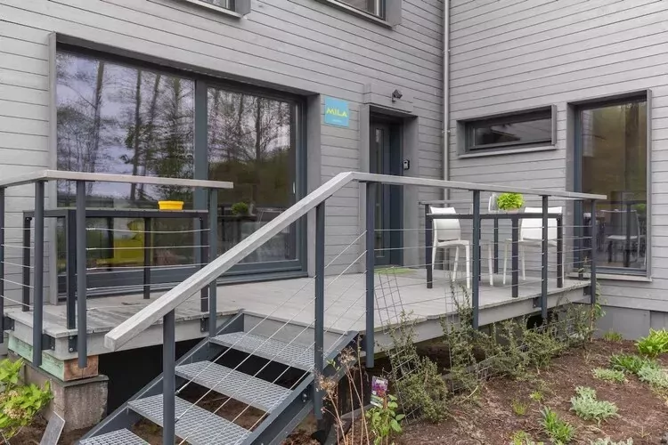 Domy wakacyjne dla 2 osób nad jeziorem Wisełka-Terrasbalkon