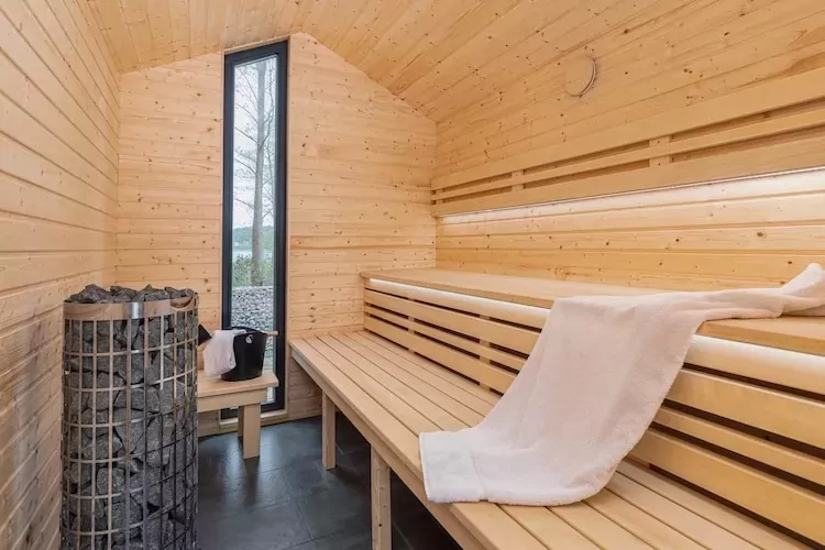 Domy wakacyjne dla 5 osób nad jeziorem Wisełka-Sauna