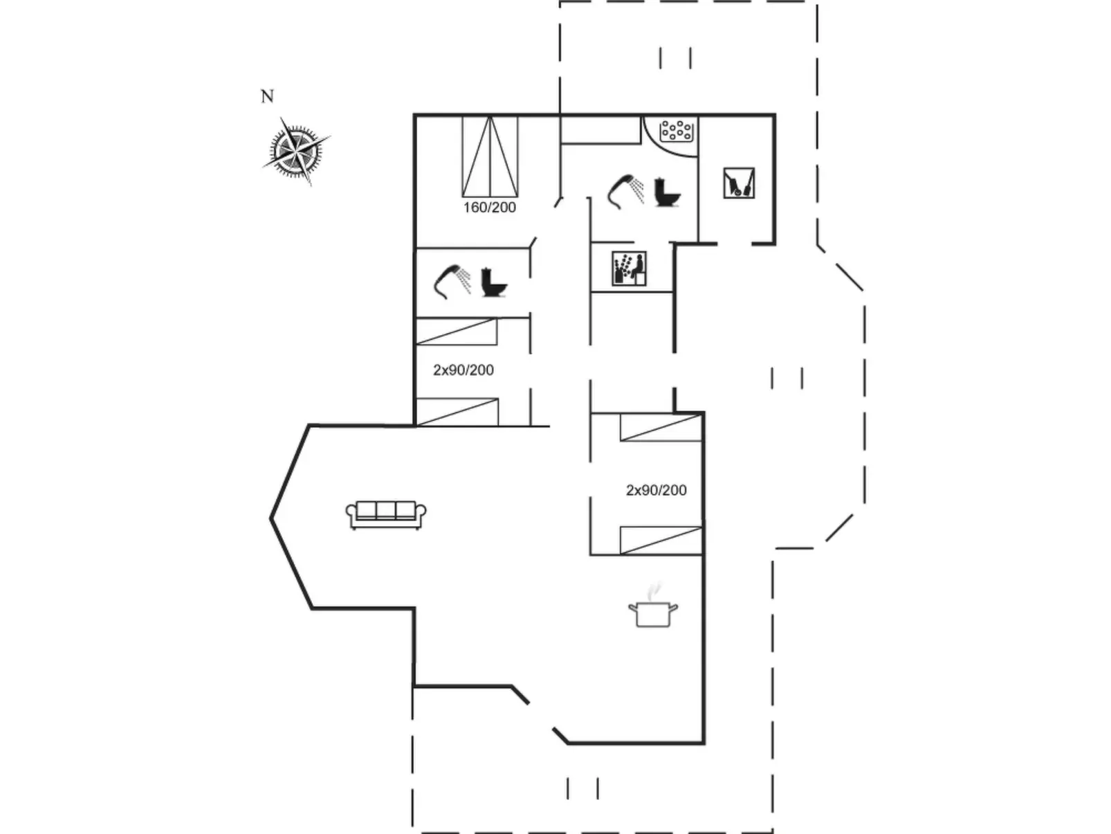 "Udder" - 250m from the sea-Binnen