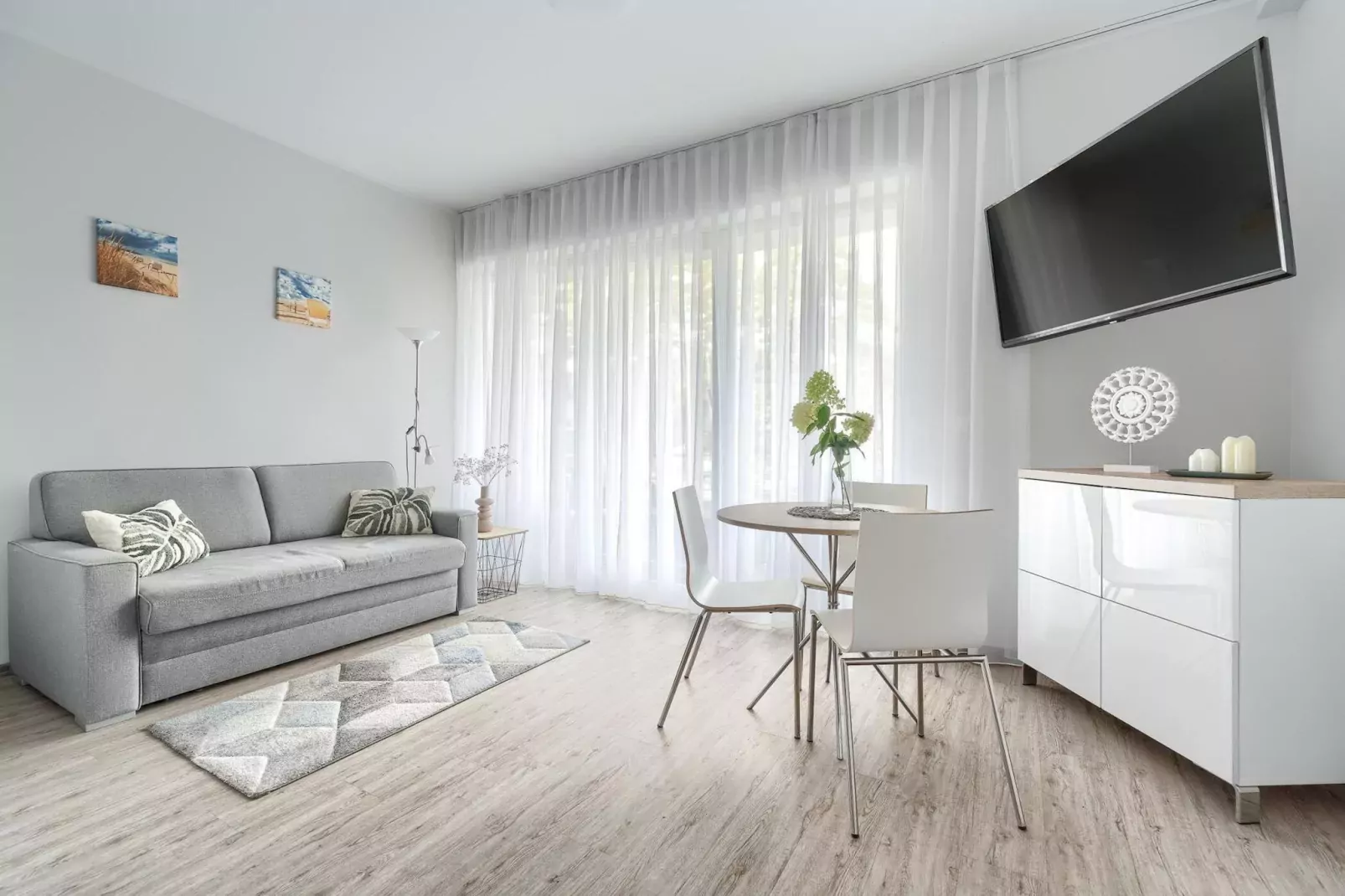 Apartament 4-osobowy Grunwaldzka 12A-2 Pobierowo-Woonkamer
