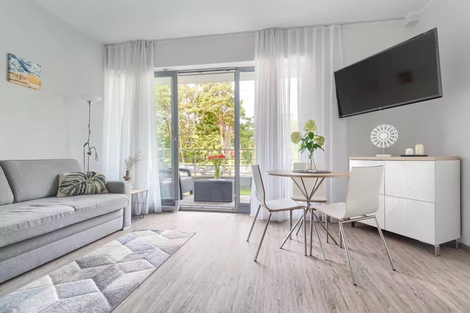 Apartament 4-osobowy Grunwaldzka 12A-2 Pobierowo-Woonkamer