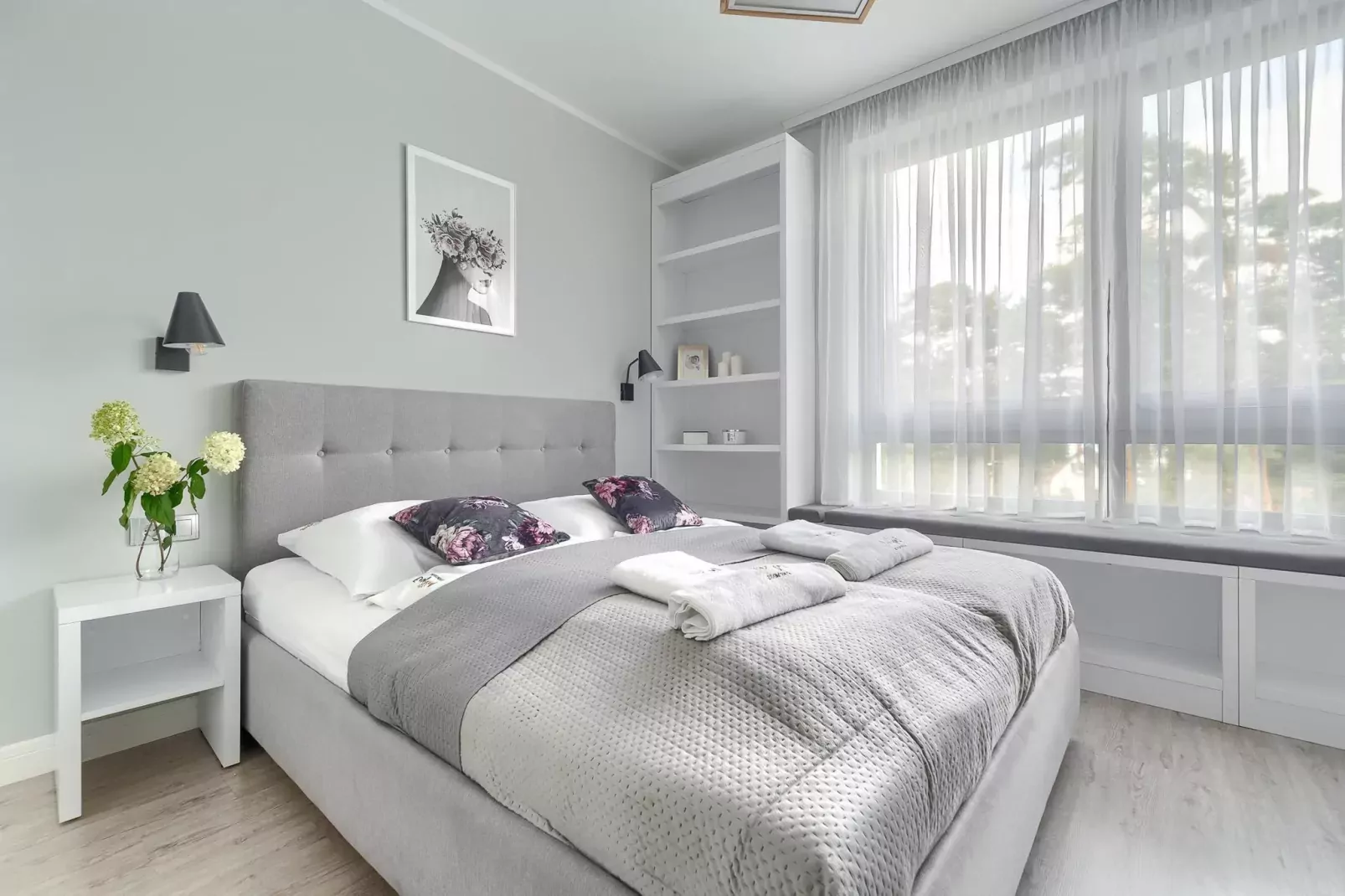 Apartament 4-osobowy Grunwaldzka 12C-21 Pobierowo-Slaapkamer