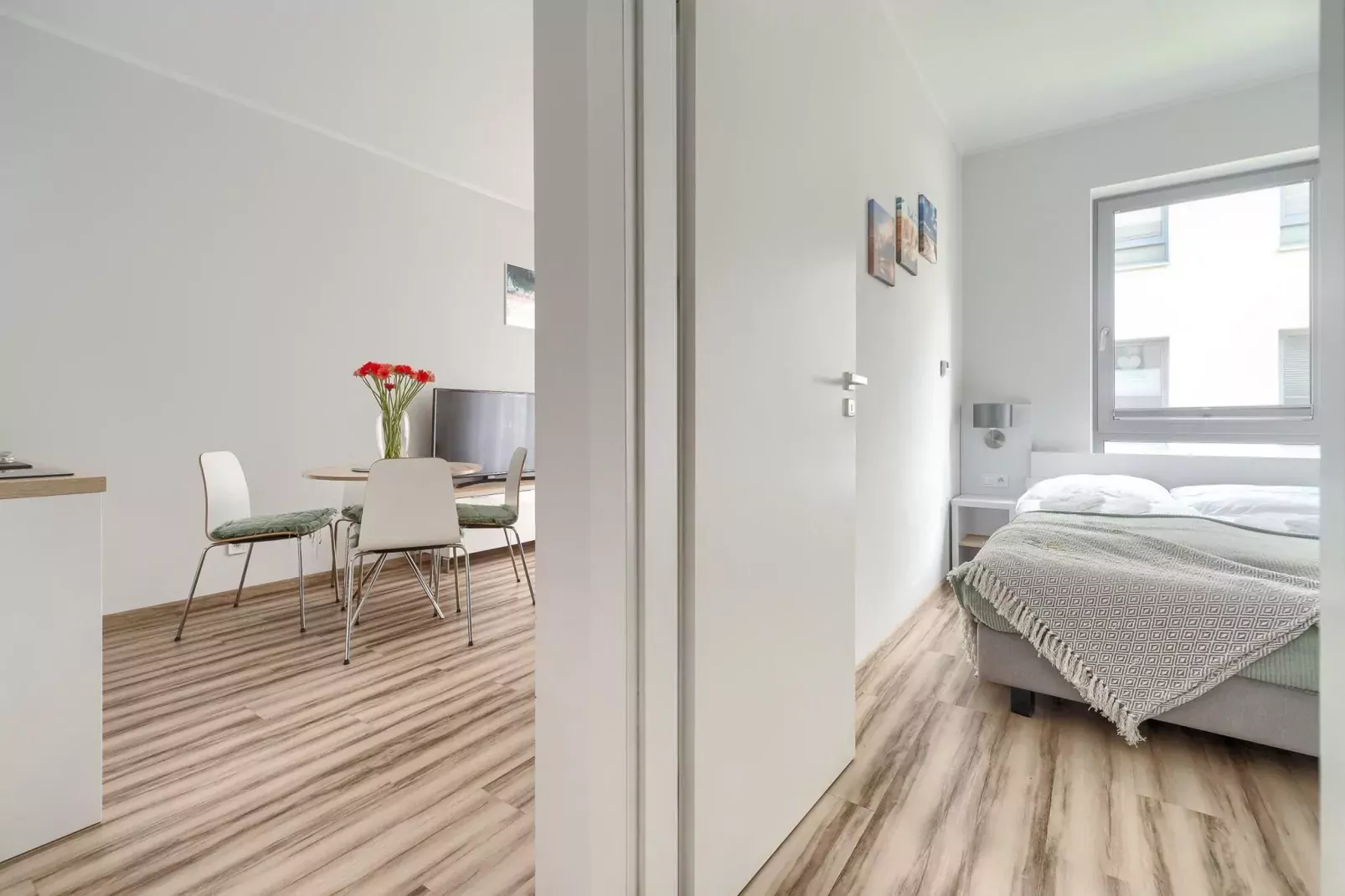 Apartament 4-osobowy Grunwaldzka 12C-21 Pobierowo-Slaapkamer
