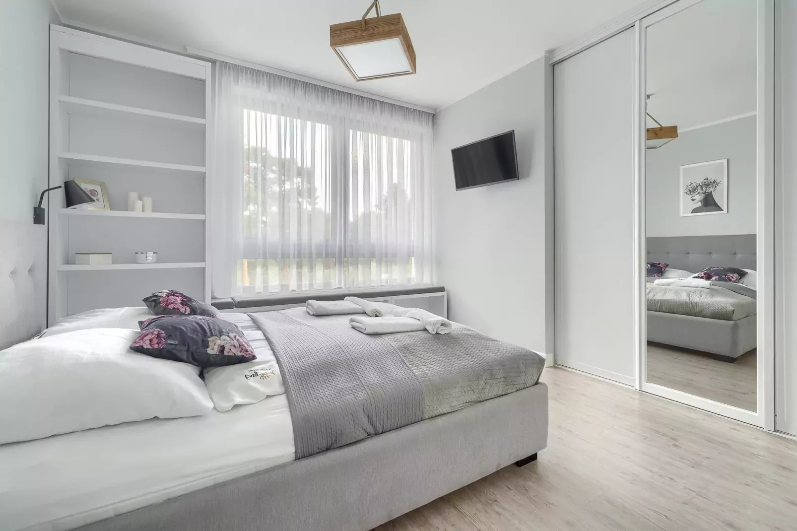 Apartament 4-osobowy Grunwaldzka 12C-21 Pobierowo-Slaapkamer