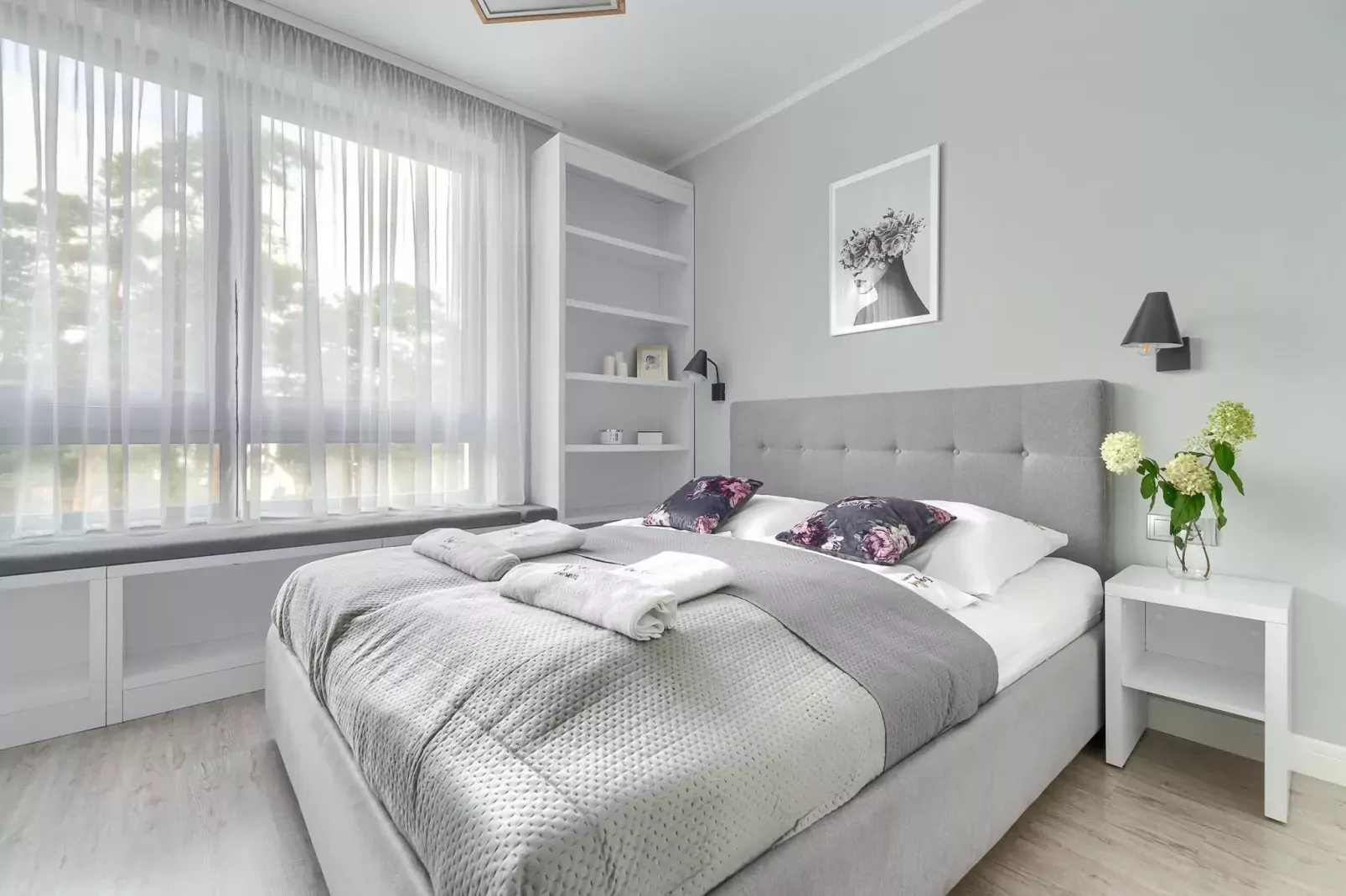 Apartament 4-osobowy Grunwaldzka 12C-21 Pobierowo-Slaapkamer