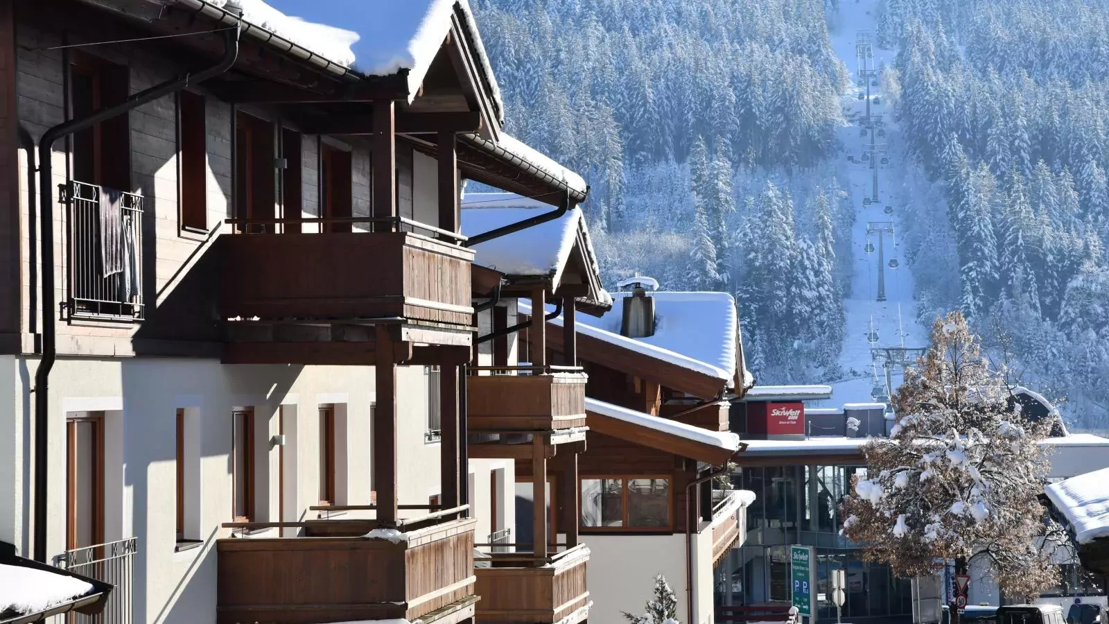 Next to the ski lift A 4-Exterieur winter