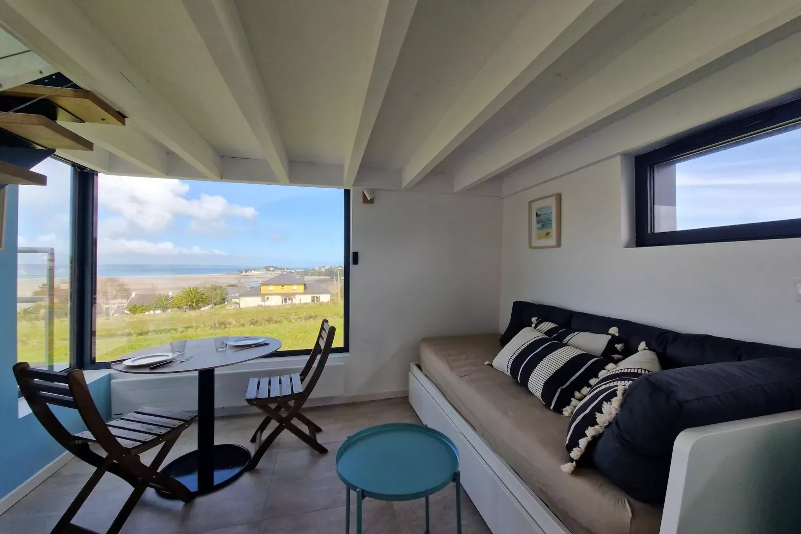 Studio haut Locquirec-Woonkamer