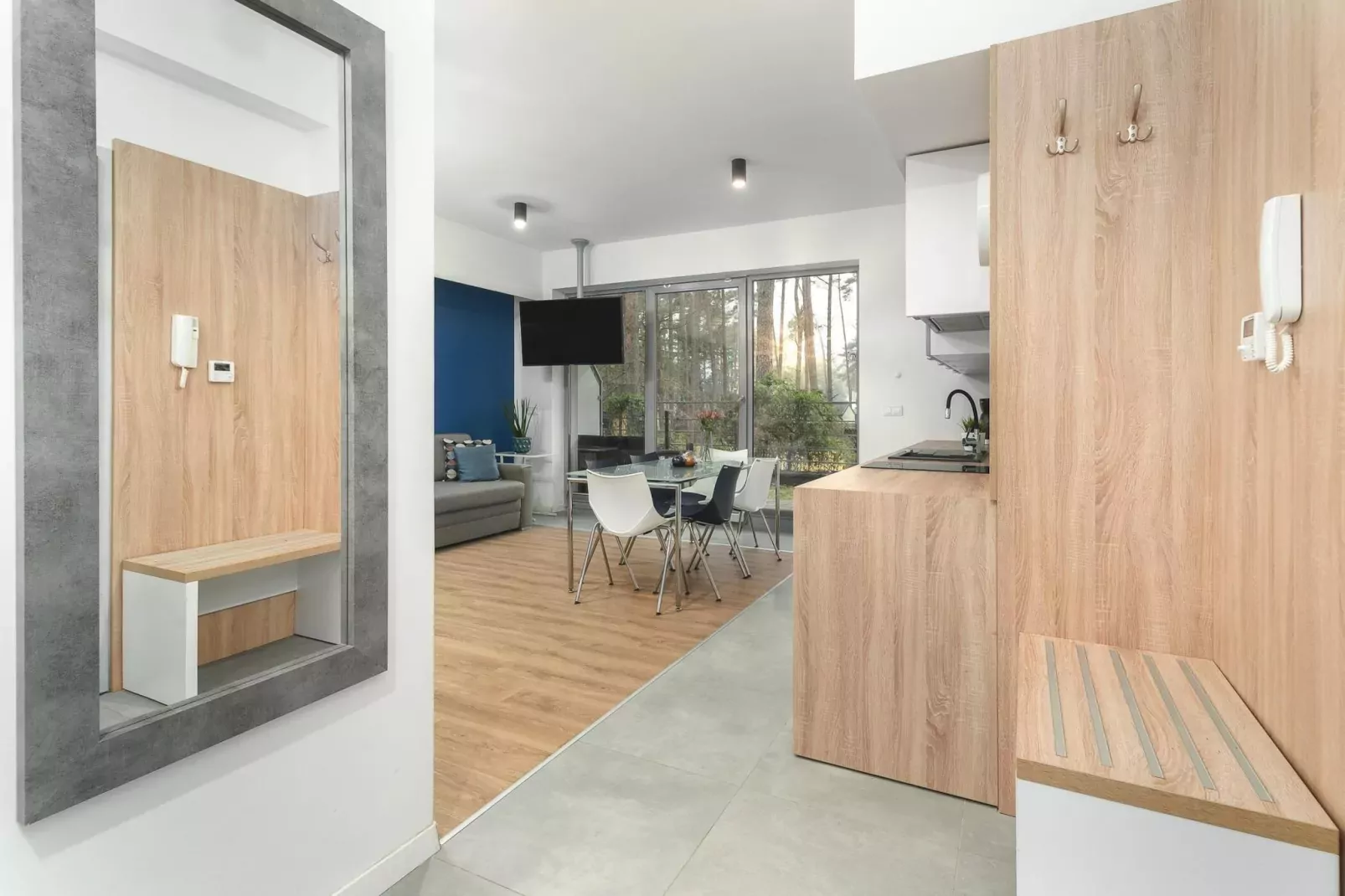 Apartament 2-pokojowy dla 6 osób Grunwaldzka 12c4 Pobierowo-Eetkamer