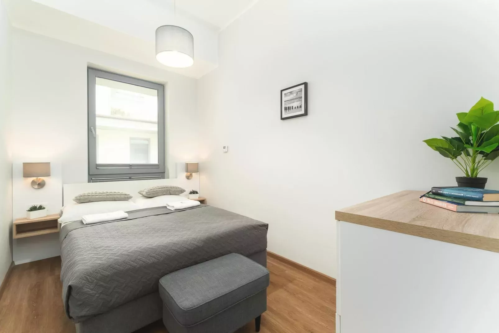 Apartament dla 4 osób Grunwaldzka 12c23 Pobierowo-Slaapkamer