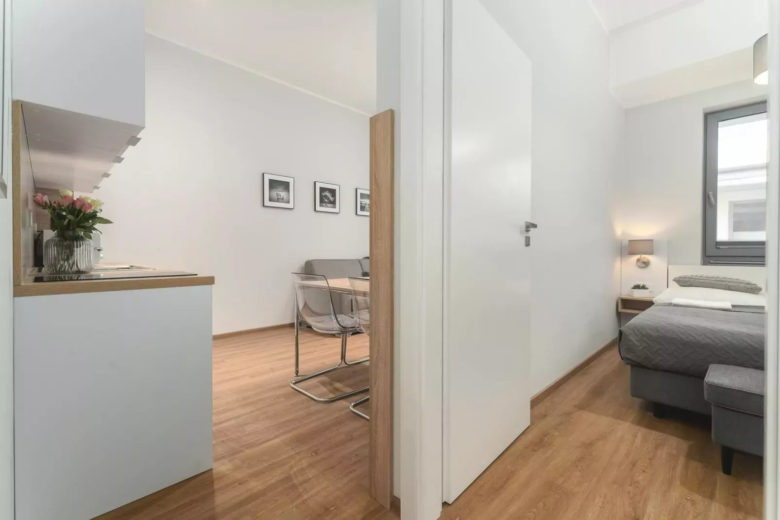 Apartament dla 4 osób Grunwaldzka 12c23 Pobierowo-Slaapkamer