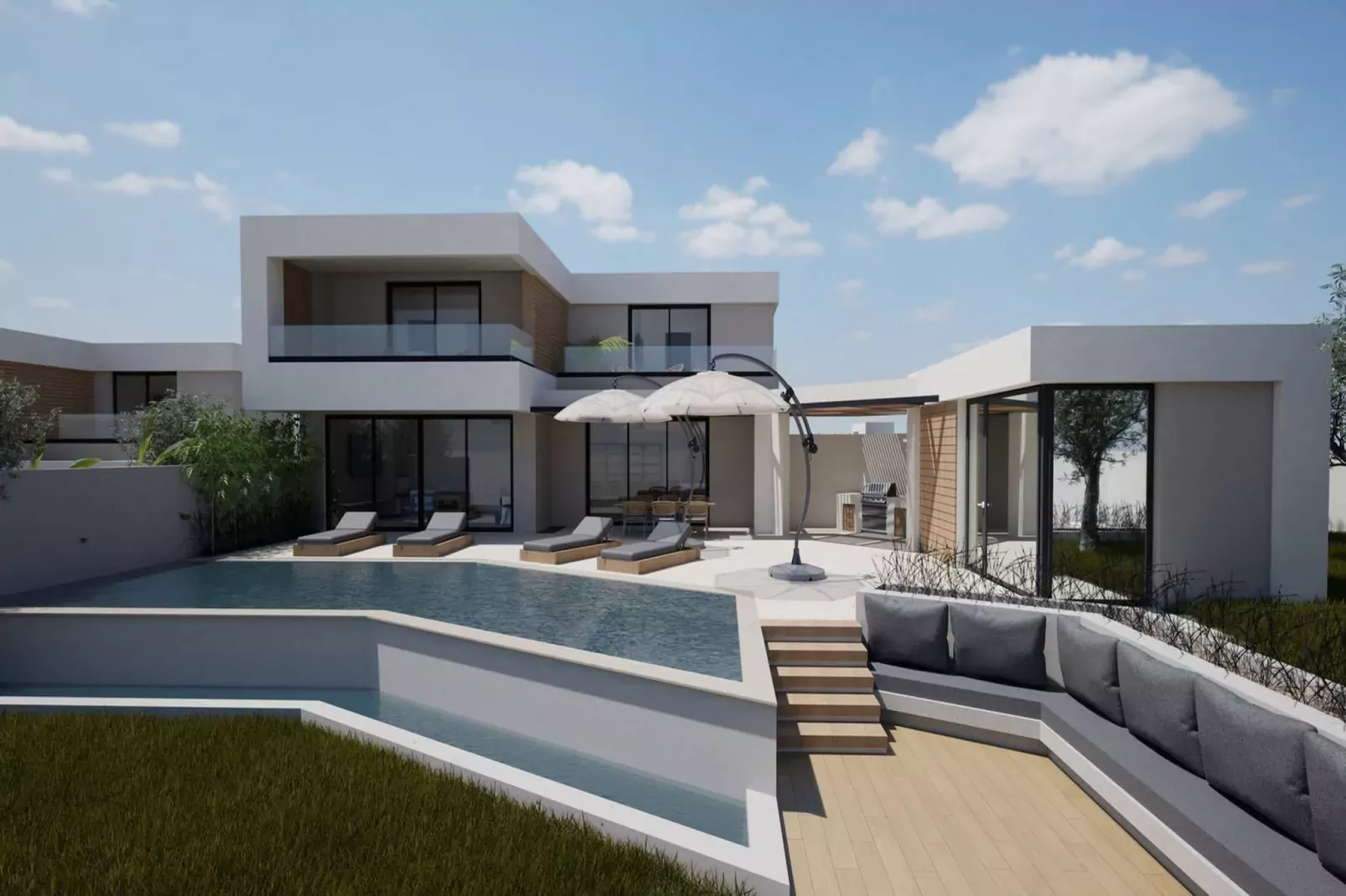 Ouranos Villa-Aether group villas-Buitenkant zomer