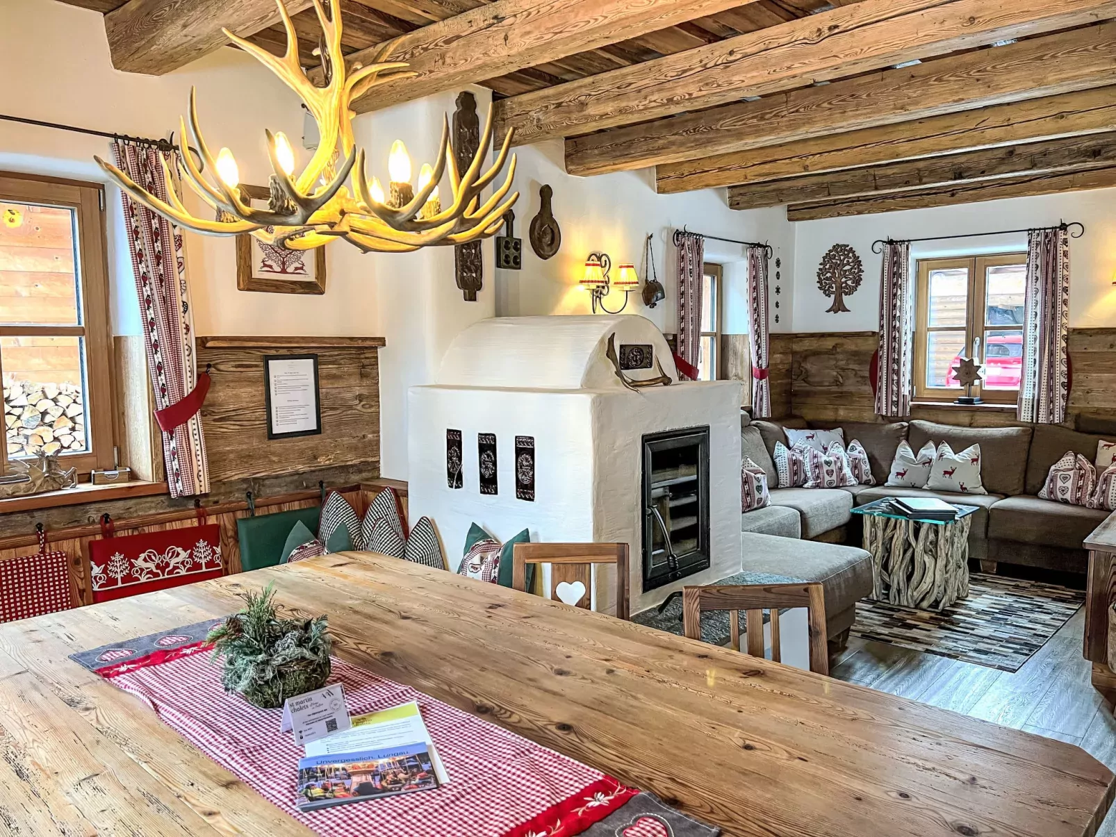 St martin chalets-Binnen