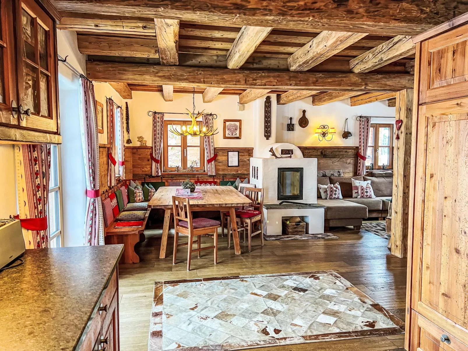 St martin chalets-Binnen