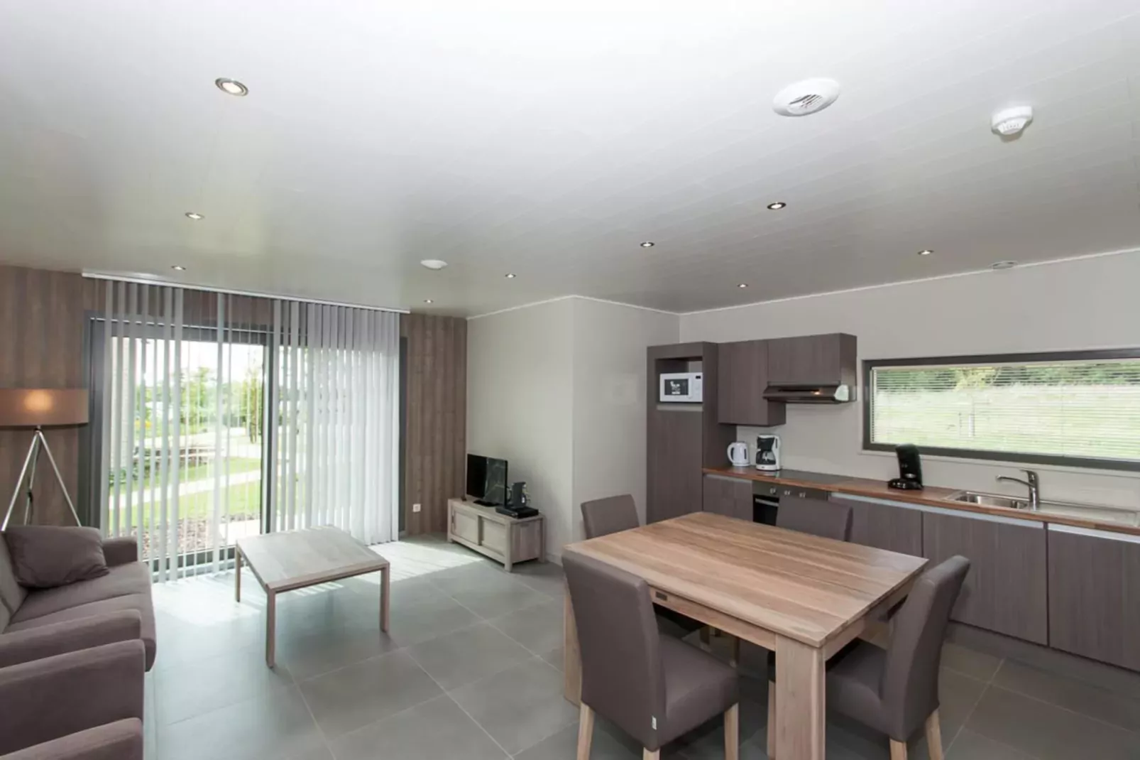 4 people - 2 bedrooms 70m²-Woonkamer