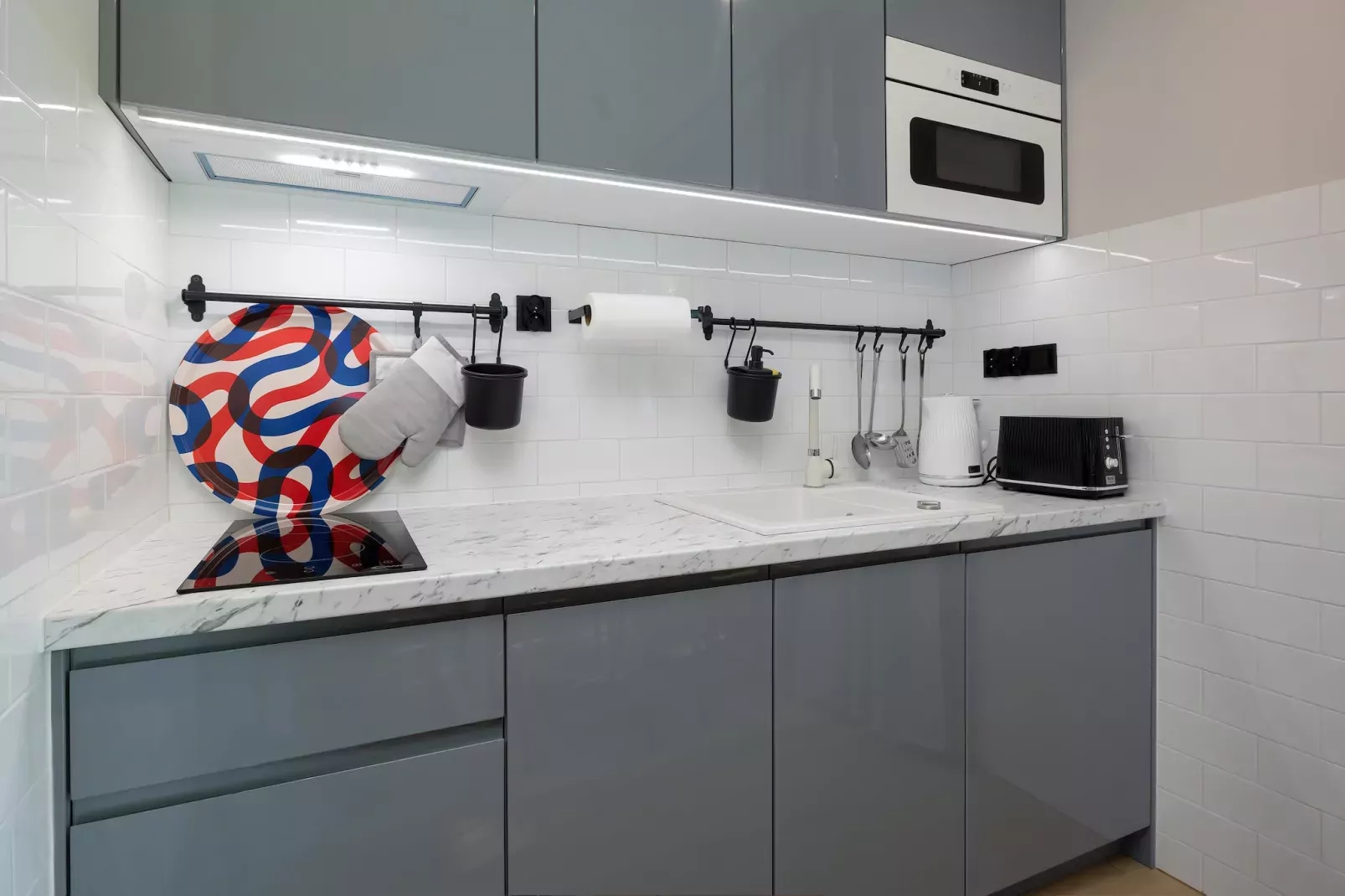 Villa Hoff Ferienhäuser Domek 5 Pers-Keuken