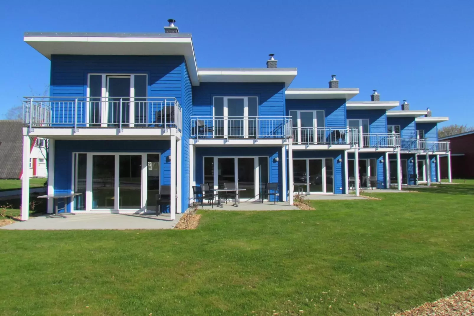 Ostseeresort Dampland-Reihenhaus Normalpreis-Buitenkant zomer