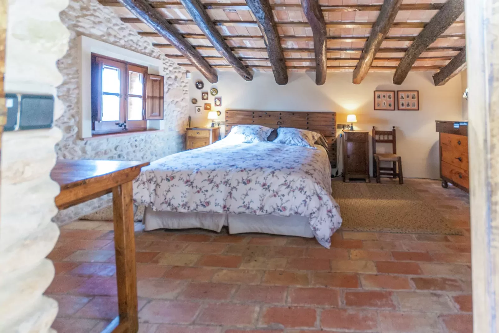 Masia Can Roca de Dalt-Slaapkamer