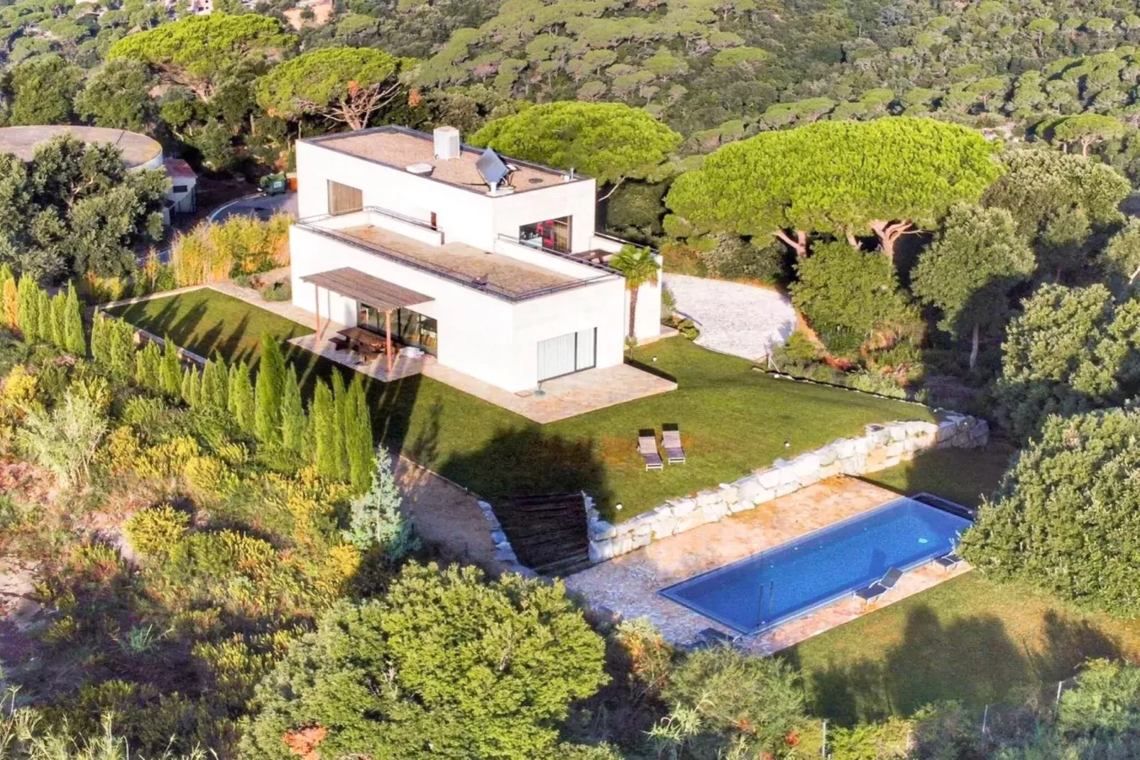 Villa Sant Andreu de Llavaneres-Buitenkant zomer