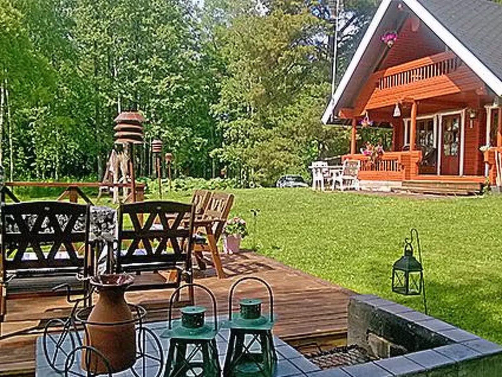 outside