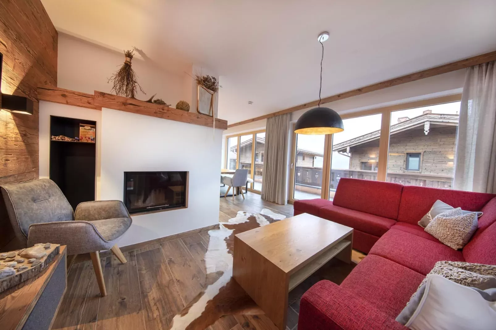 Nationalpark Chalet Kreuzspitze-Woonkamer