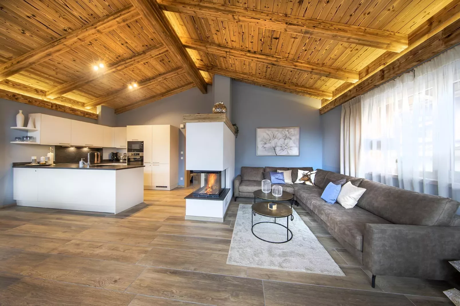 Nationalpark Chalet Törlspitze-Woonkamer