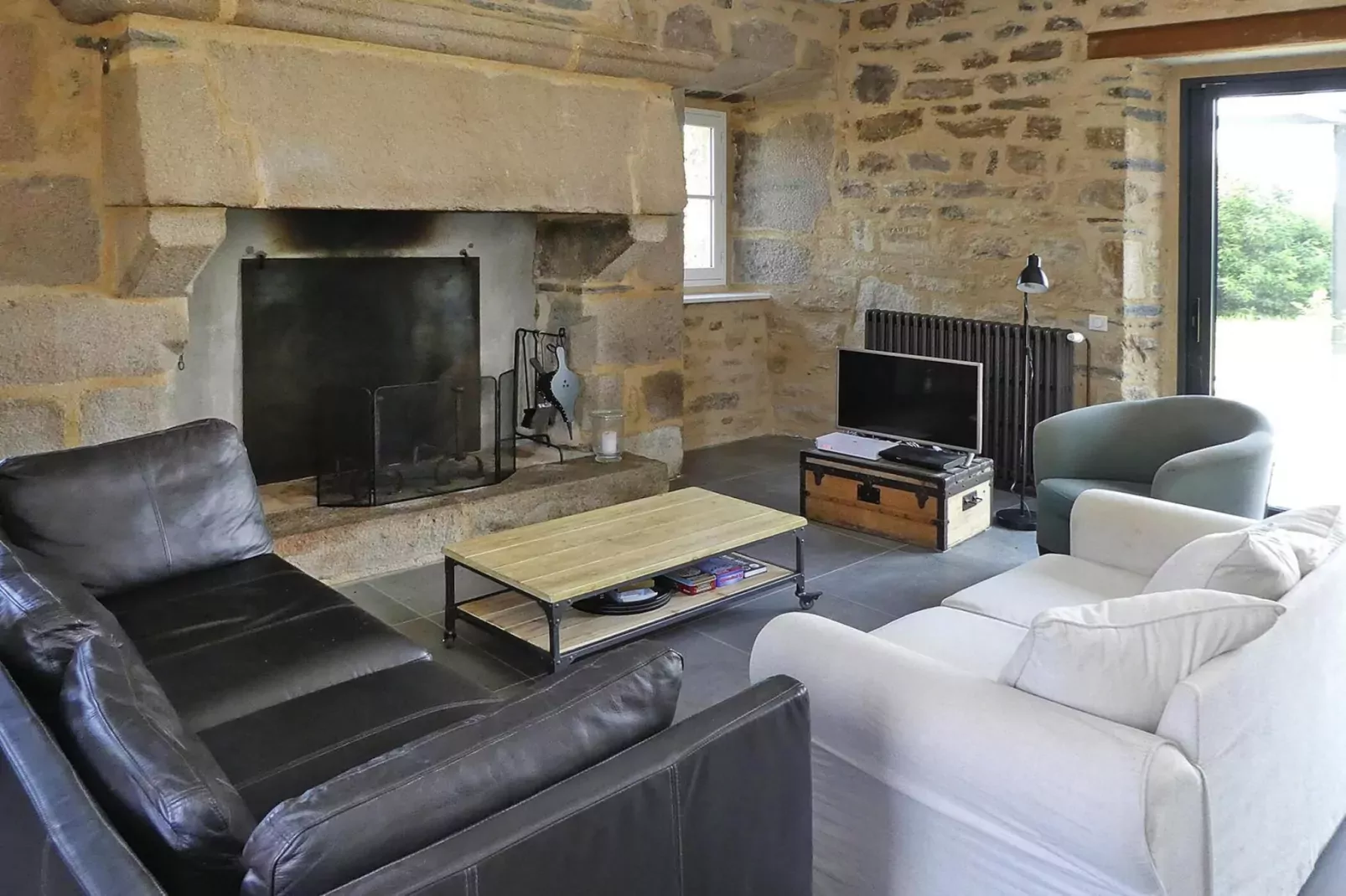 Holiday home Plougasnou-Woonkamer