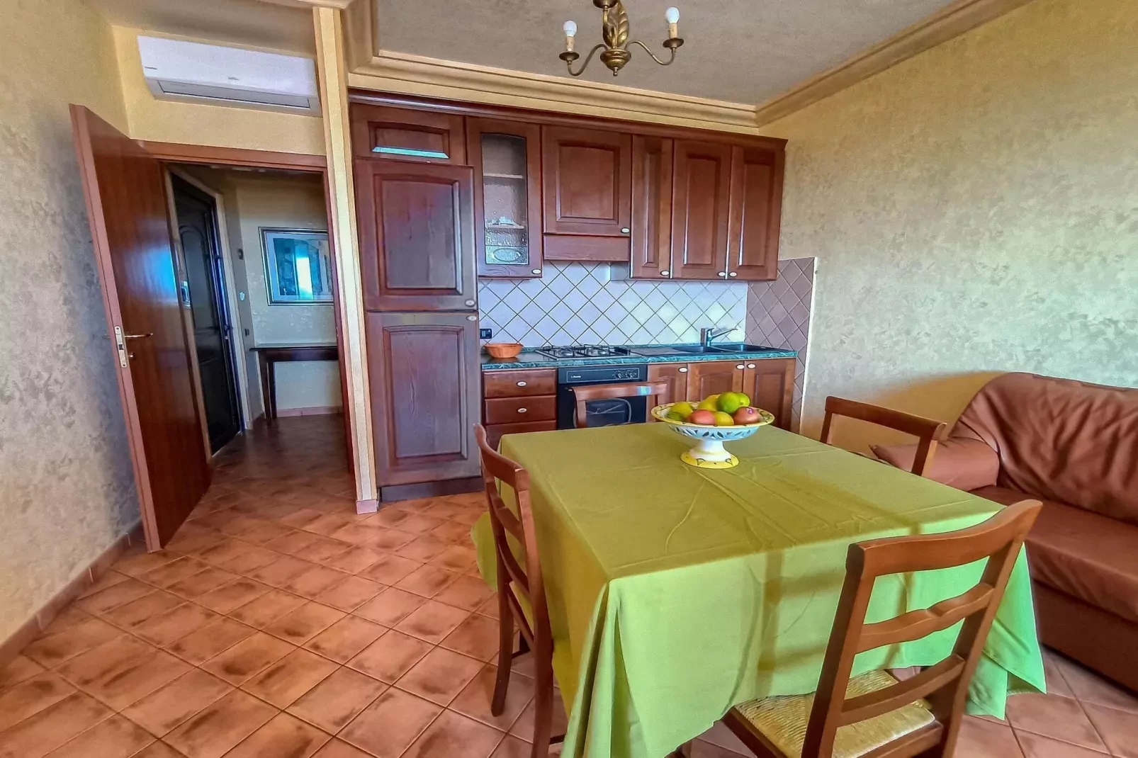 Residence Triscina Mare - Monolocale 2 vista mare frontale-Eetkamer