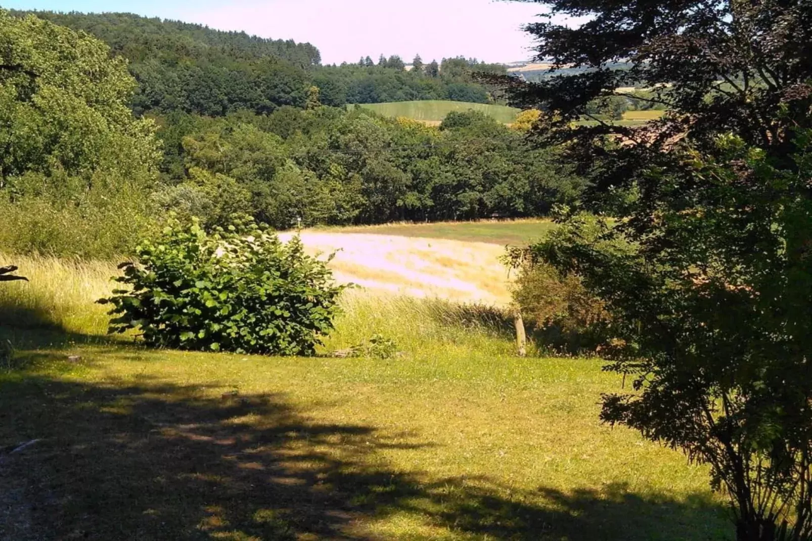 Hohe Rhön-Gebieden zomer 20km