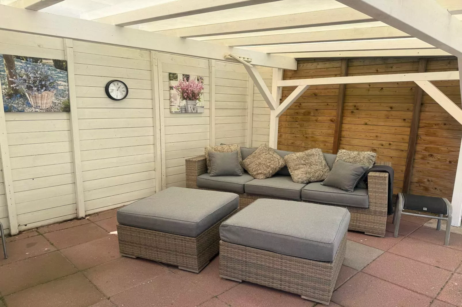 Fijne bungalow in Makkum-Terrasbalkon
