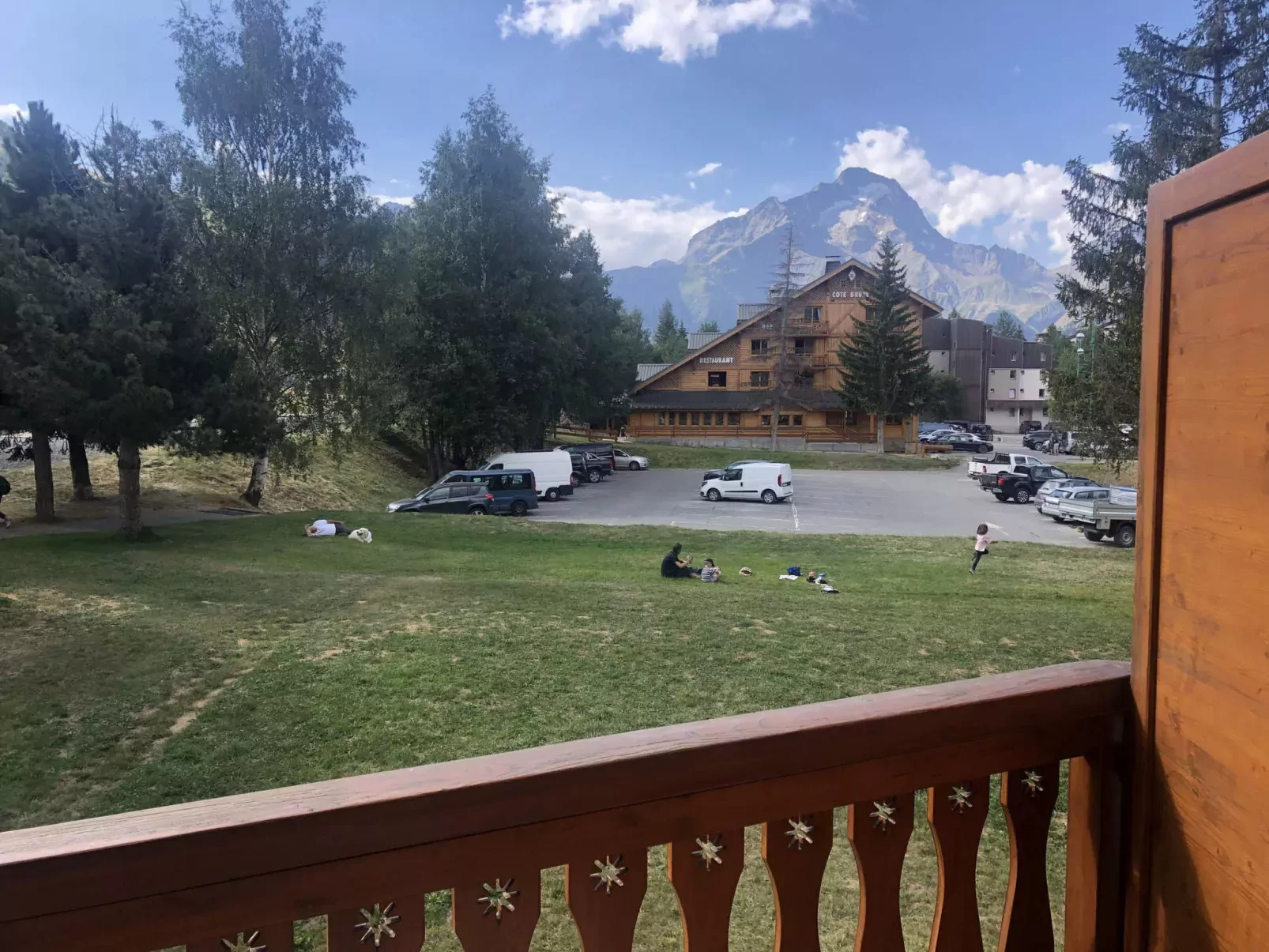 outside