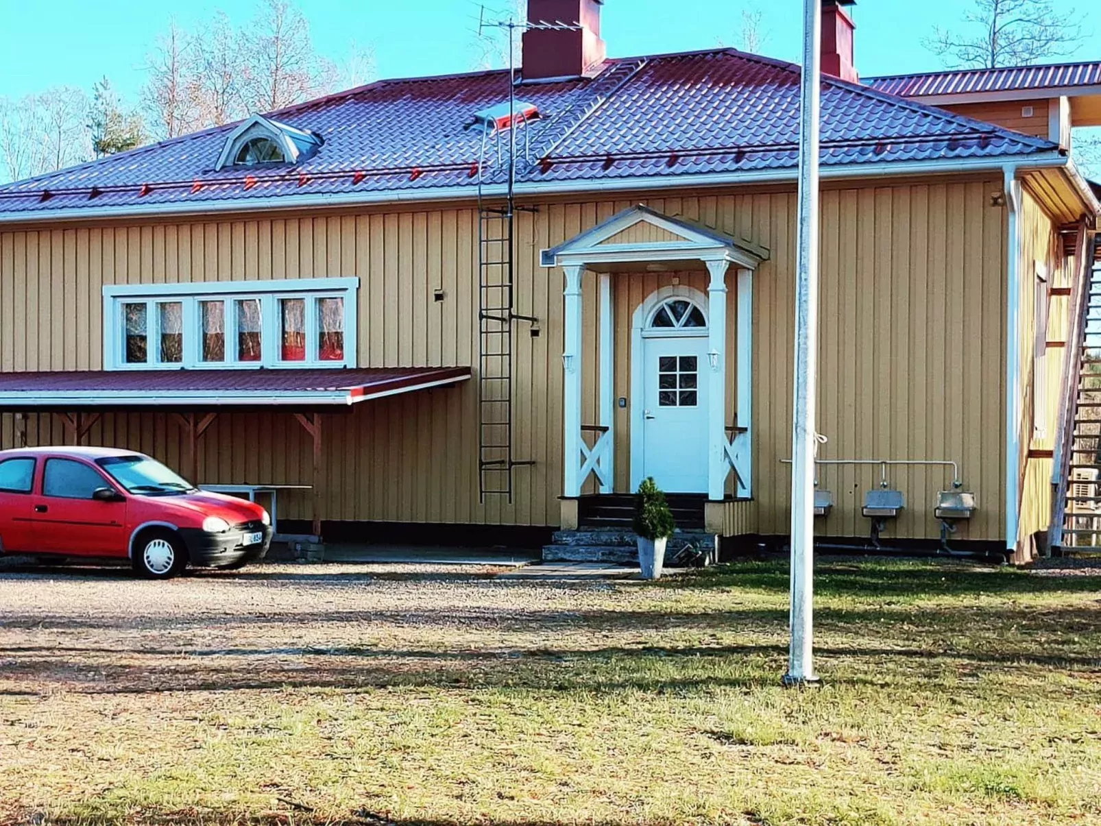 outside