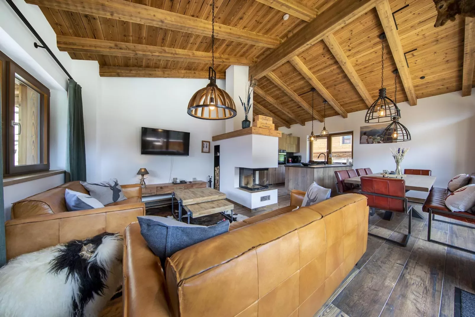 Nationalpark Chalet Kratzenberg-Woonkamer