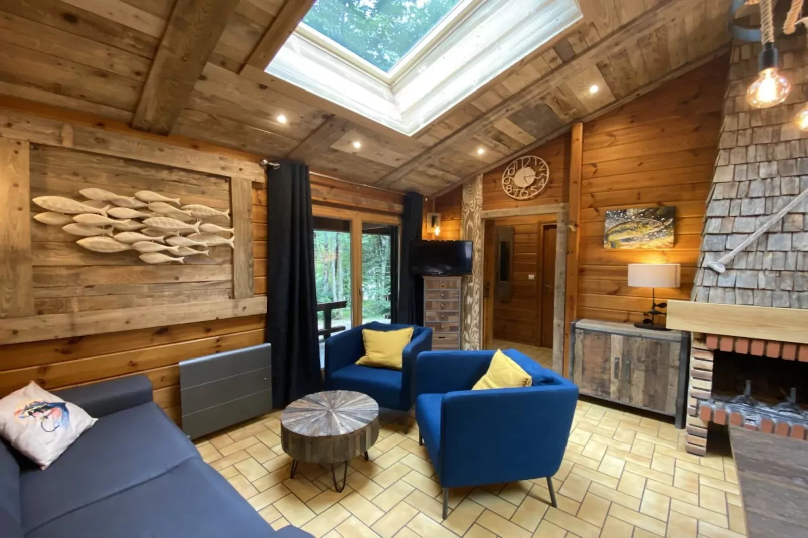 LE FISHING LODGE Chalet en bois avec Bain Nordique