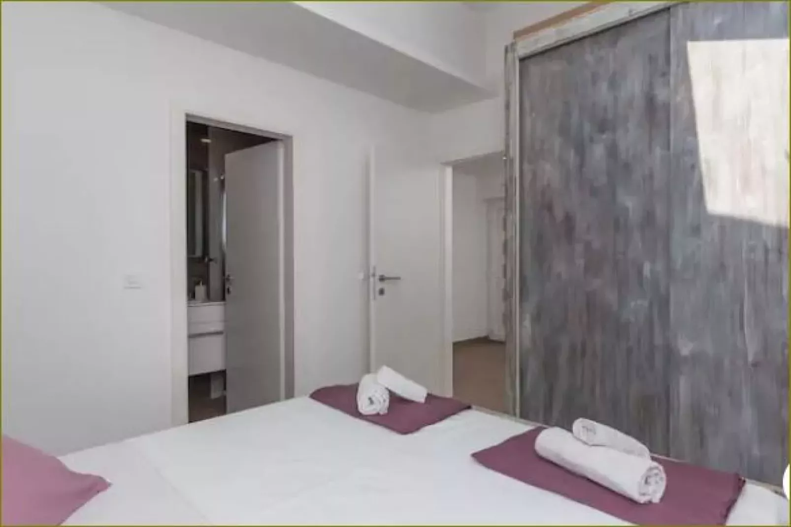 Apartments Dub - Comfort One-Bedroom Apartment with Shared Terrace (no.1)-Slaapkamer