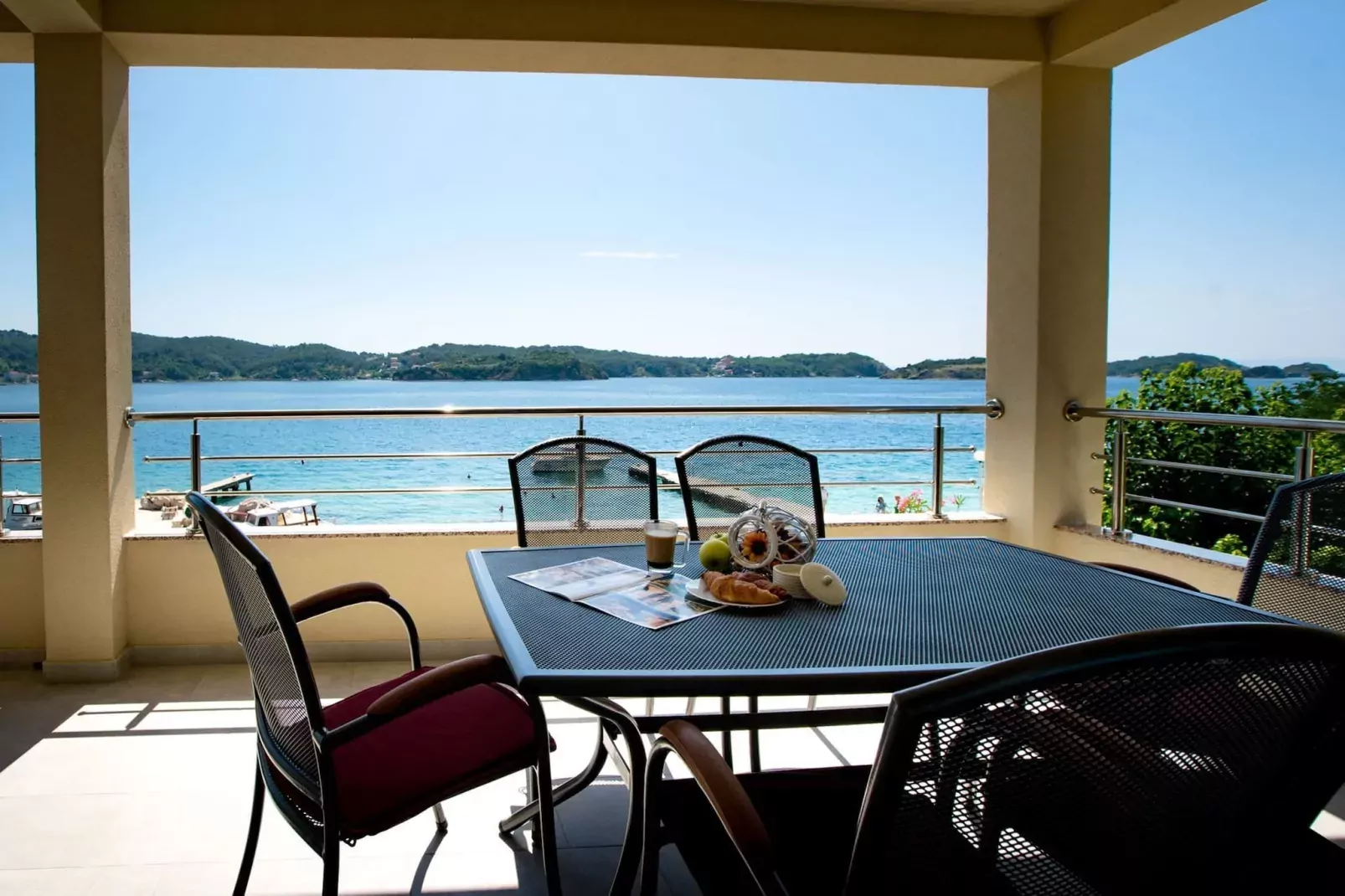 Villa Guliva - Apartment Golden Sun with Sea View-Terrasbalkon