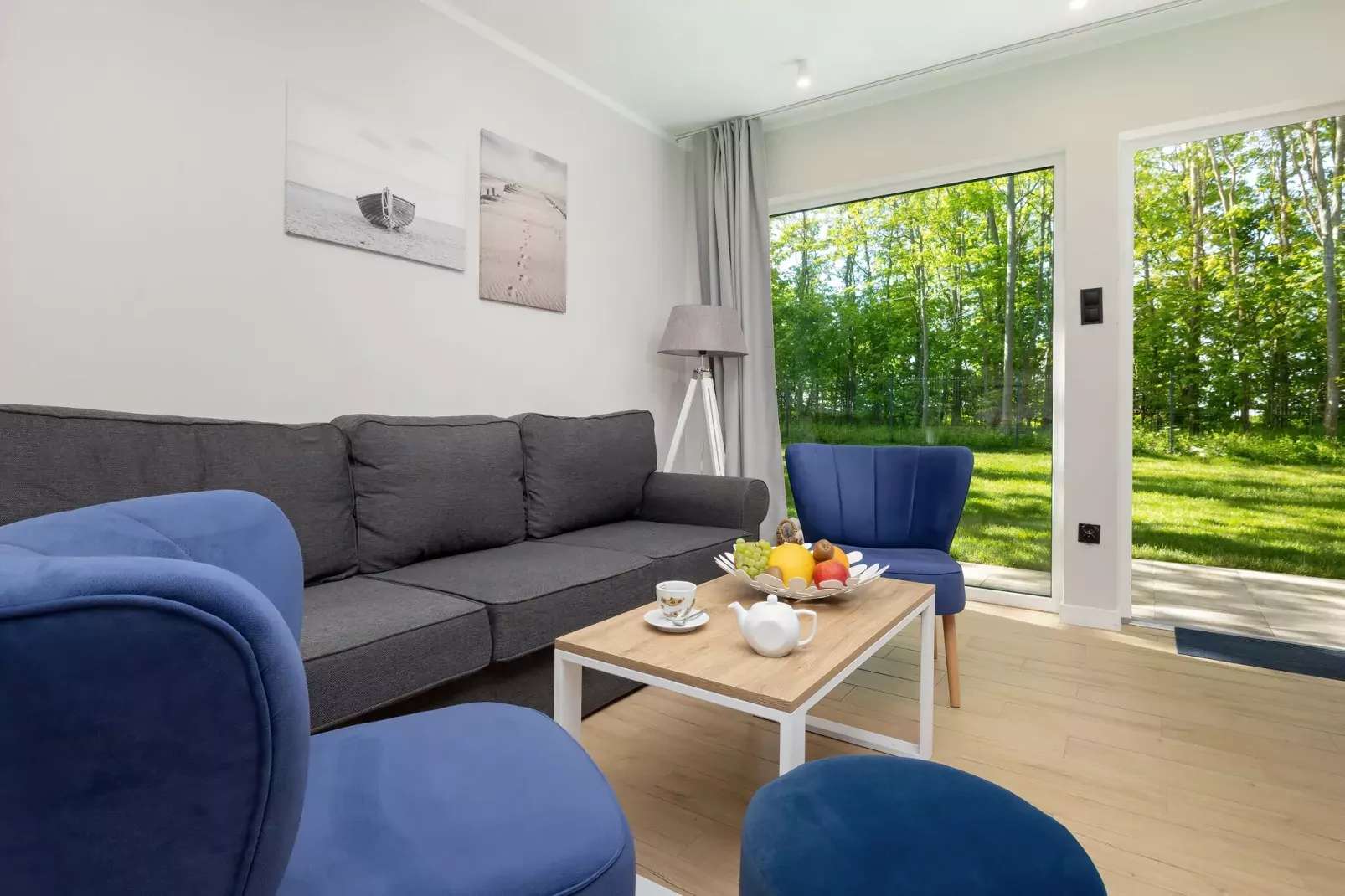 Villa Hoff Ferienhäuser Domek 4 Pers-Woonkamer