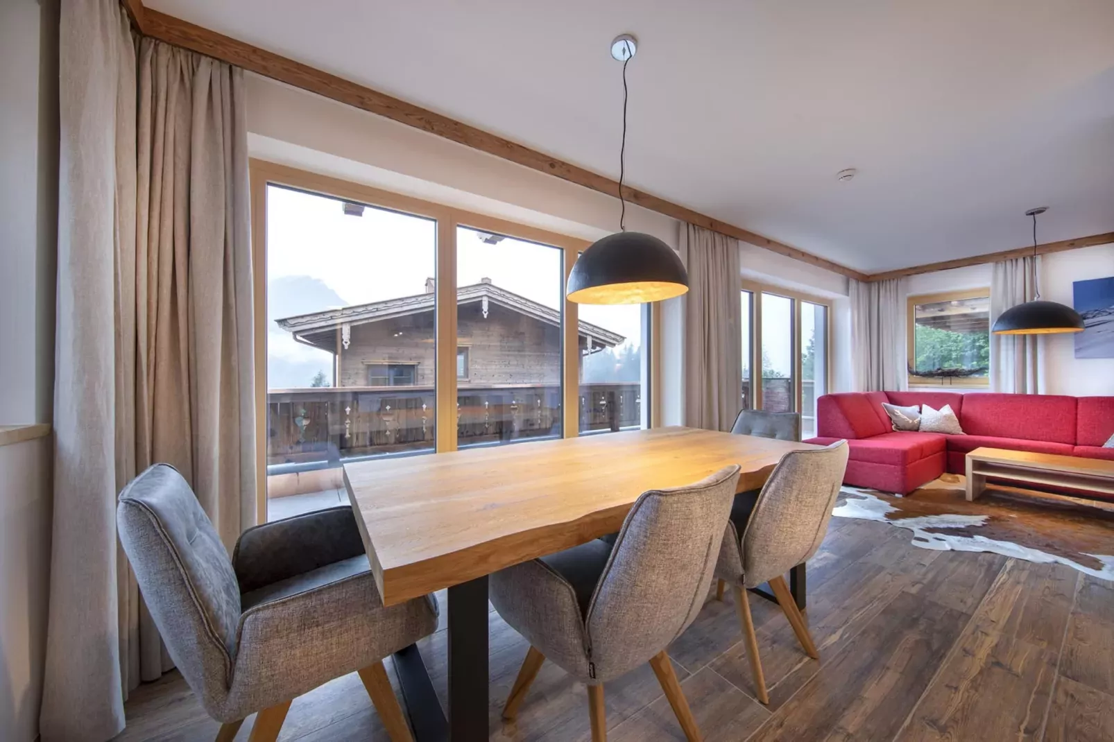 Nationalpark Chalet Kreuzspitze-Woonkamer